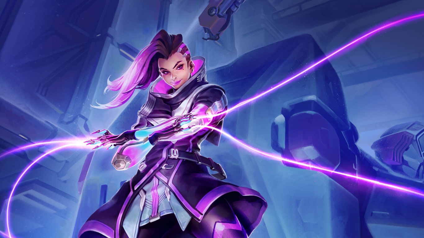 1366x768 Sombra Overwatch Hacker 1366x768 Resolution Wallpaper, HD Games 4K  Wallpapers, Images, Photos and Background - Wallpapers Den