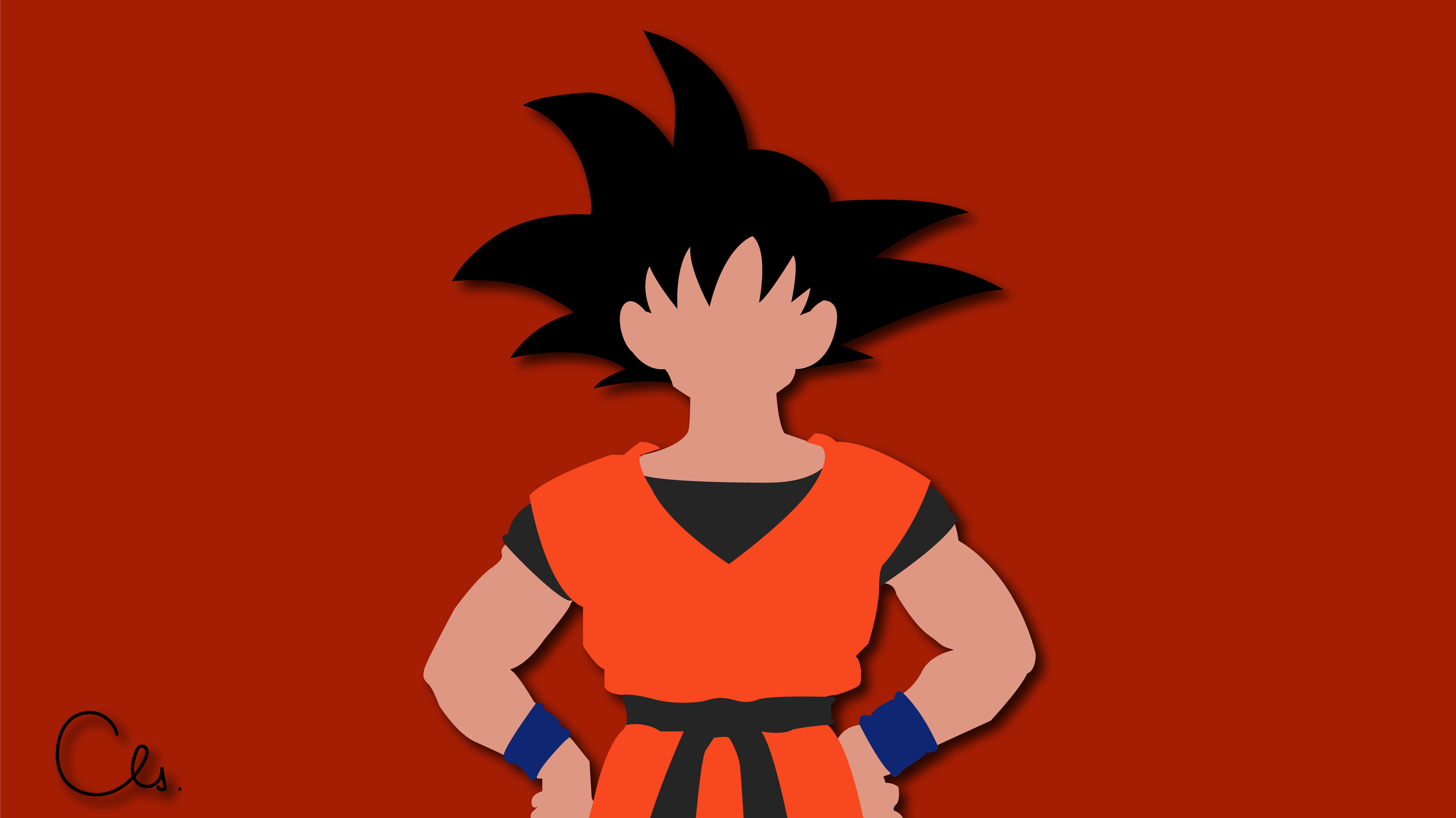 Son Goku Minimalist 4K Wallpaper, HD Minimalist 4K Wallpapers, Images,  Photos and Background - Wallpapers Den