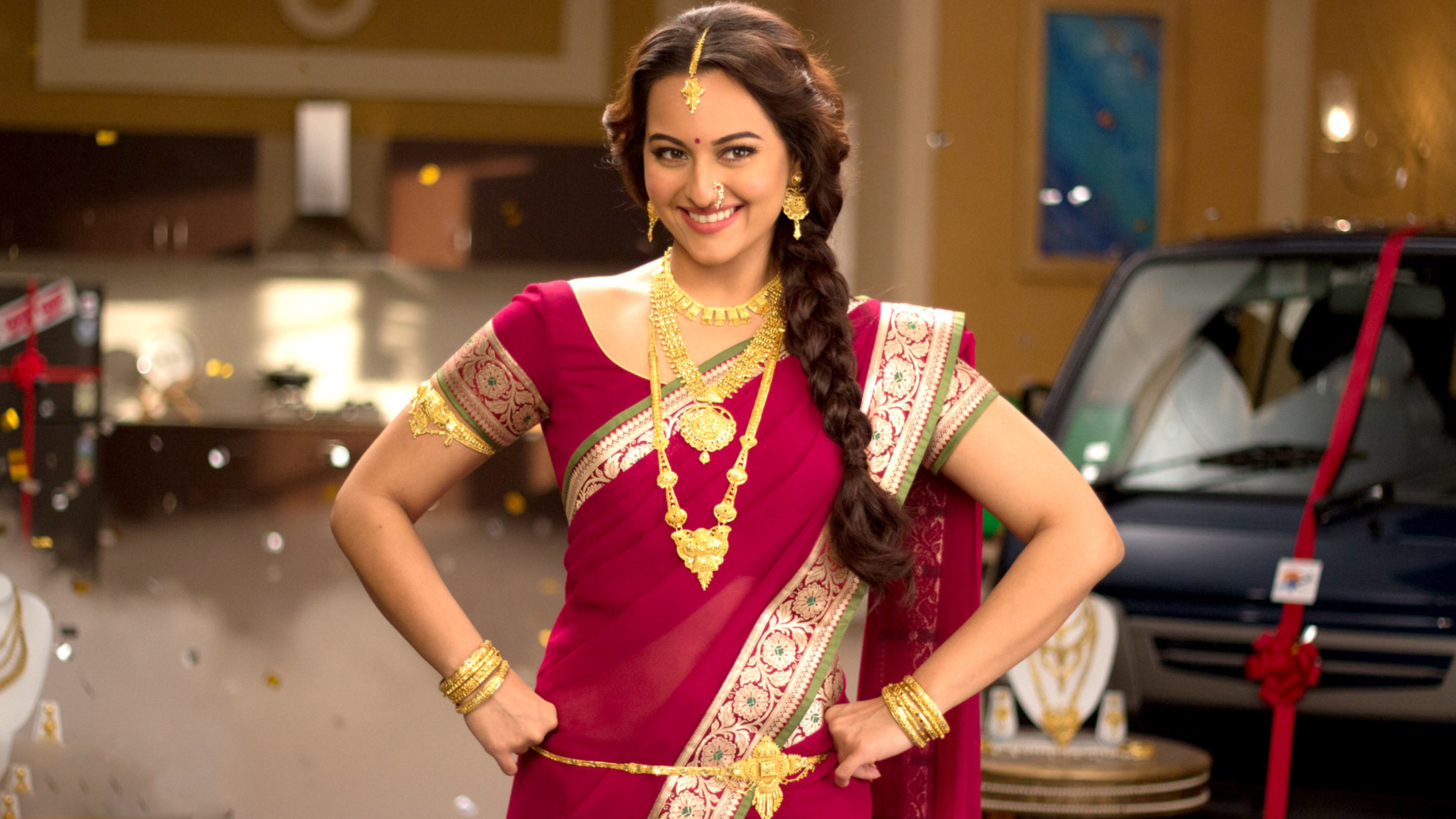 7680x4320 Sonakshi Sinha Charming HD Wallpapers 8K Wallpaper, HD Indian