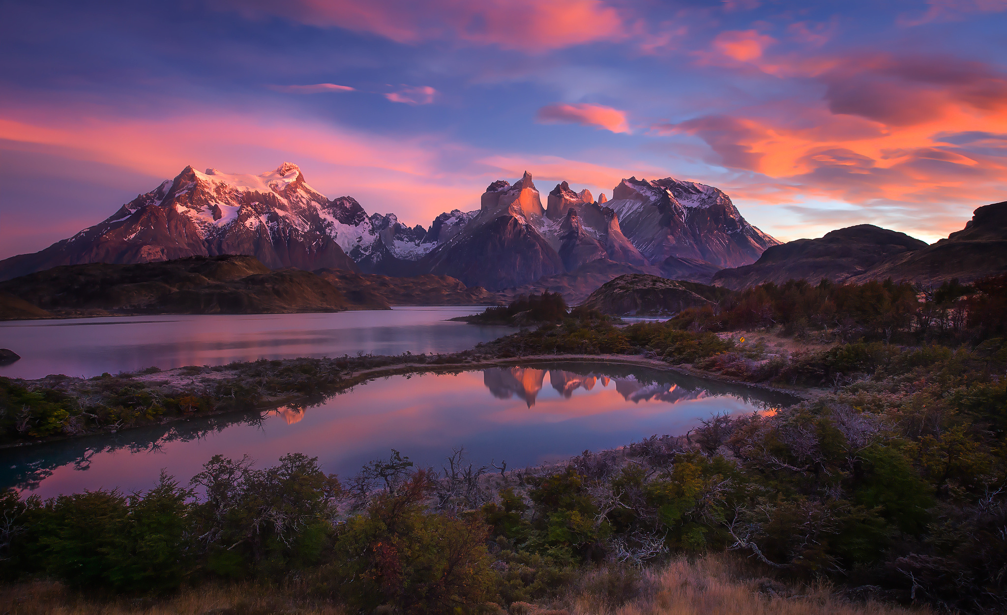 south america, patagonia, andes mountains Wallpaper, HD Nature 4K