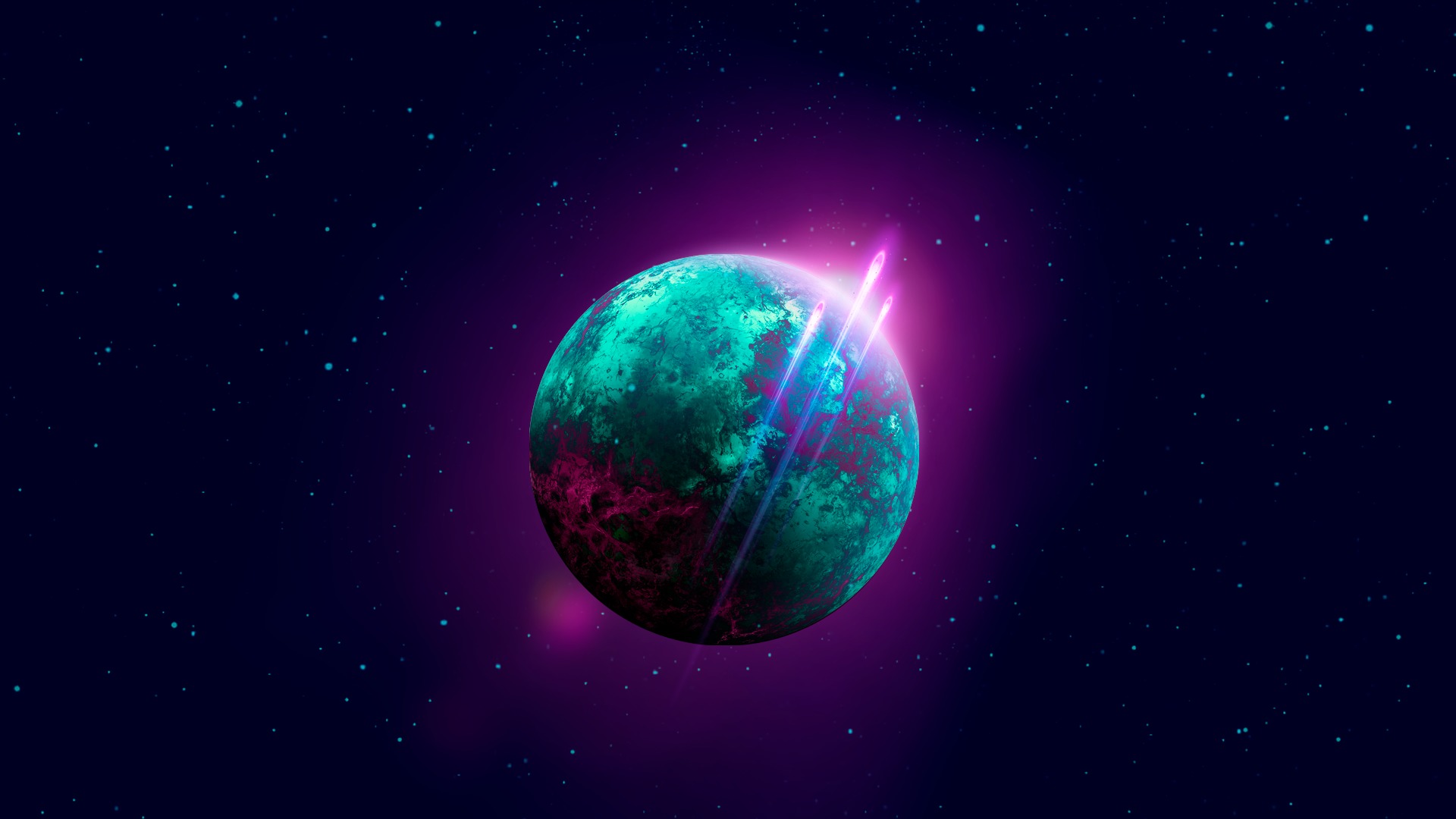 Space Retro-wave Planet Wallpaper, HD Space 4K Wallpapers, Images, Photos  and Background - Wallpapers Den
