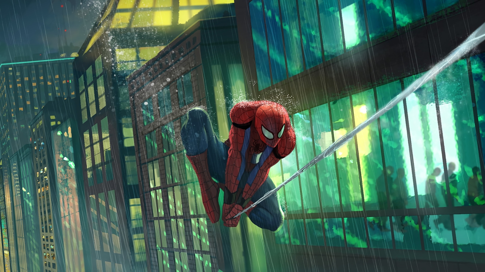 1600x900 Spider Man Flying in Rain 1600x900 Resolution Wallpaper, HD  Superheroes 4K Wallpapers, Images, Photos and Background - Wallpapers Den