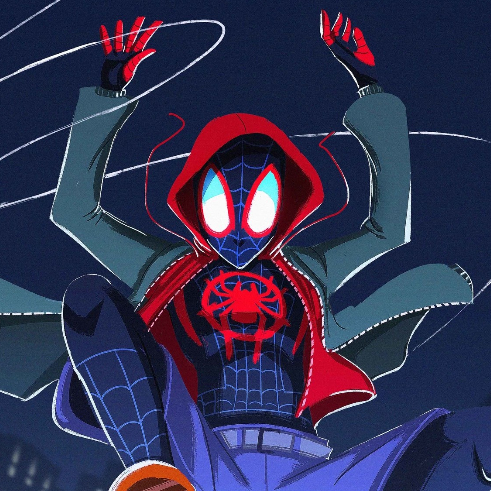 2048x2048 Spider  Man  Into  The Spider  Verse  2021 FanArt 