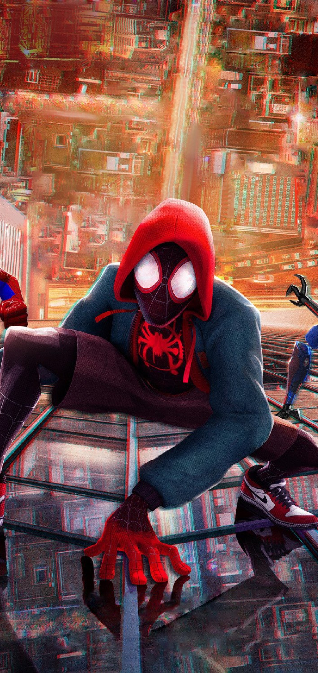Spider Man Into The Spider Verse City Wallpaper