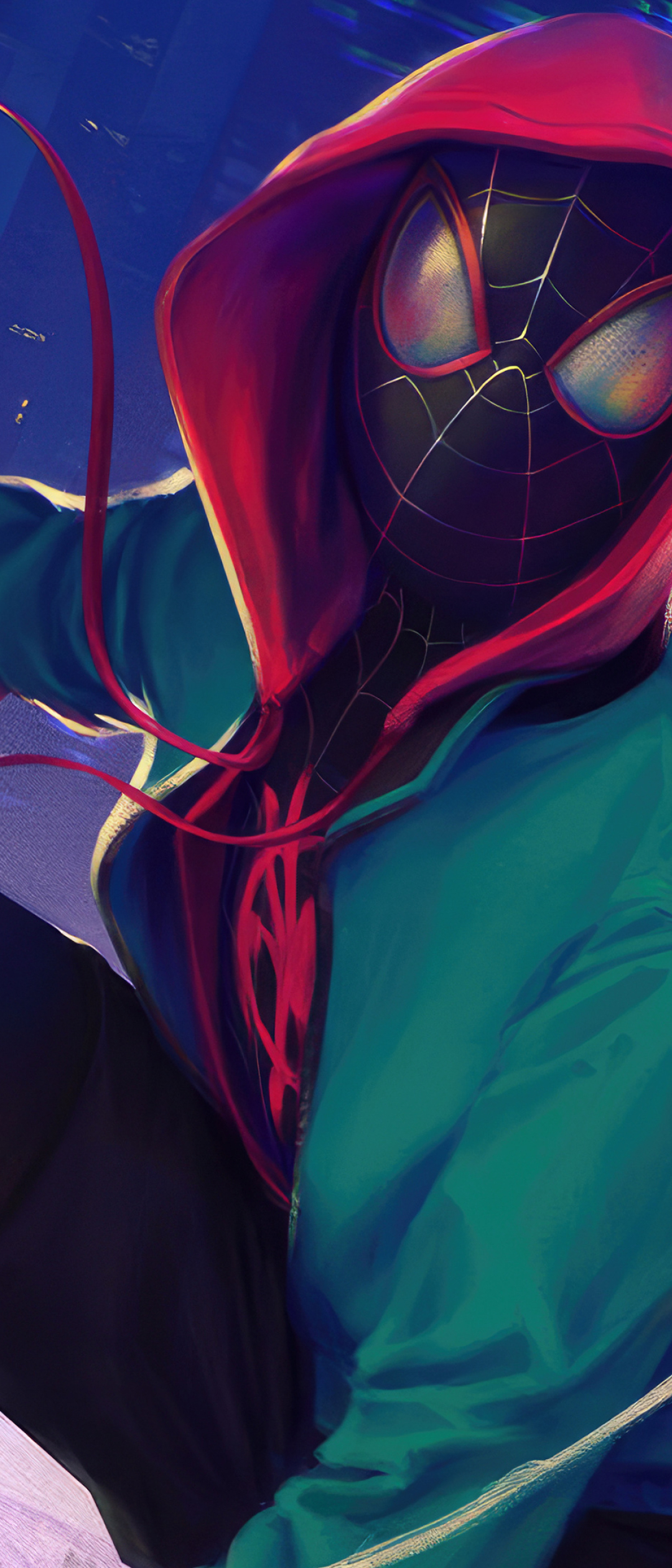 1080x2520 Spider Man Into The Spider Verse Miles Morales 1080x2520 Resolution Wallpaper Hd