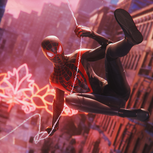 512x512 Spider-Man Miles Morales 4K Marvels 512x512 Resolution ...