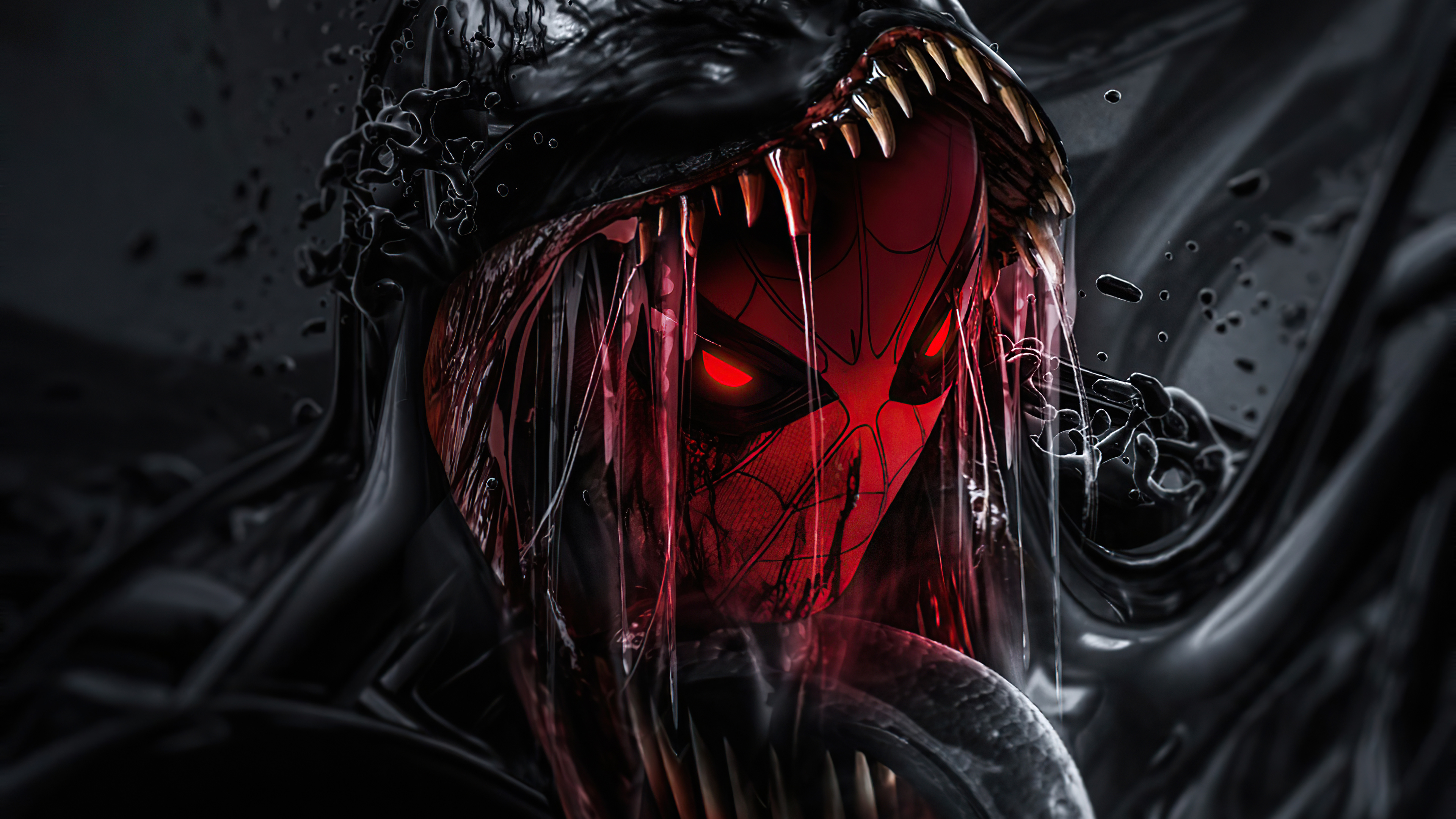 Spider-Man Venom Skin Wallpaper, HD Superheroes 4K Wallpapers, Images