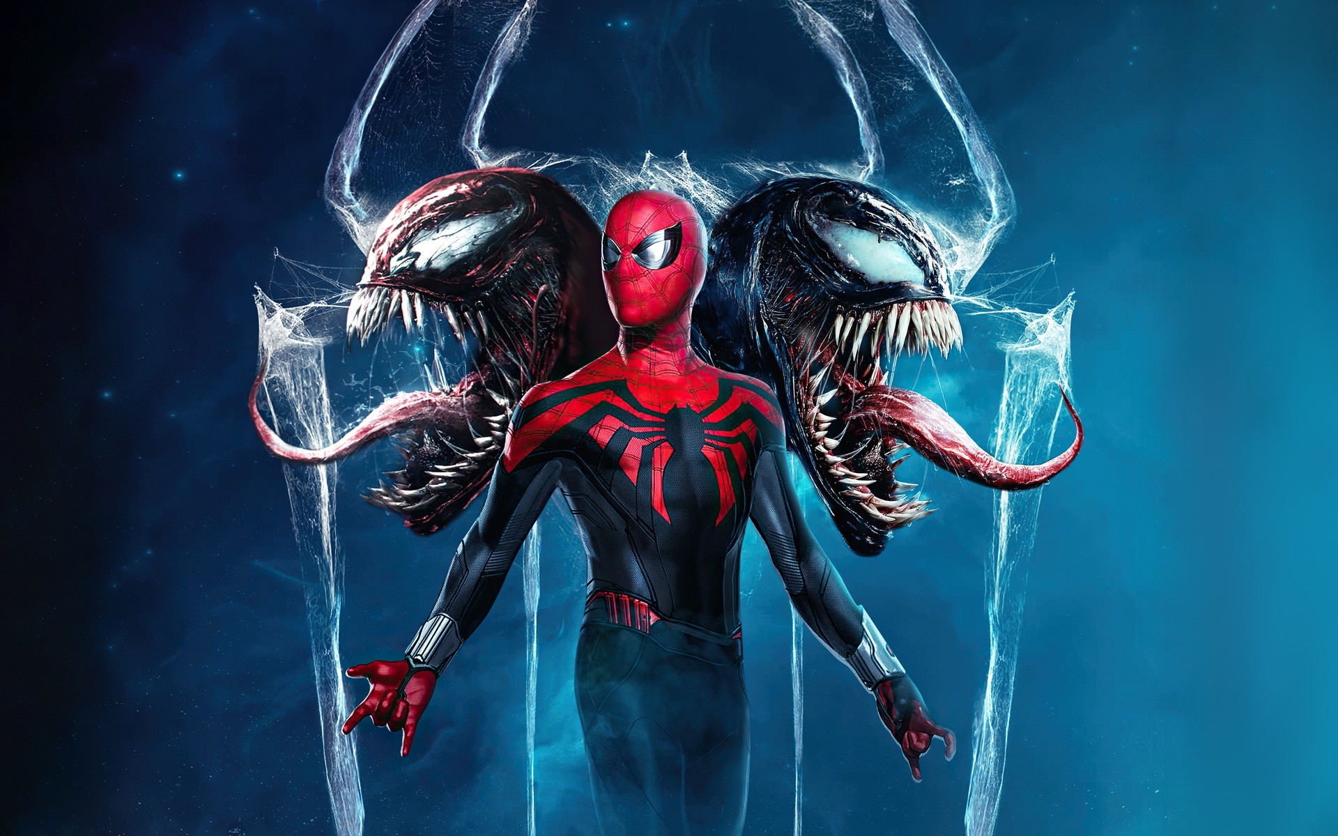 Spider-Man x Venom Superhero Cool Wallpaper, HD Superheroes 4K Wallpapers,  Images, Photos and Background - Wallpapers Den