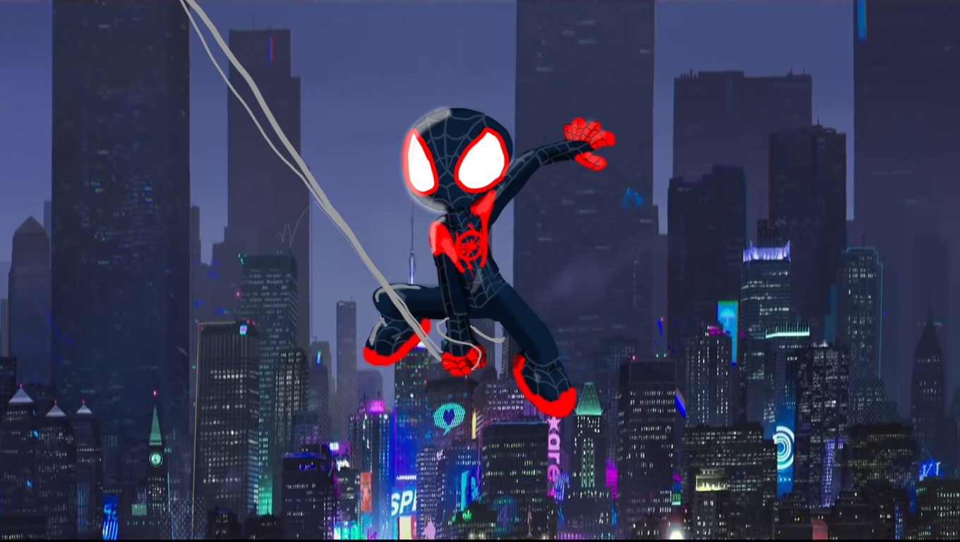 1360x768 Spiderman Into The Spider Verse Artwork Desktop Laptop Hd