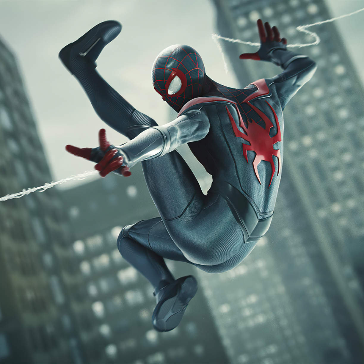 1224x1224 Resolution Spiderman Miles Morales Web Shooter 1224x1224 ...