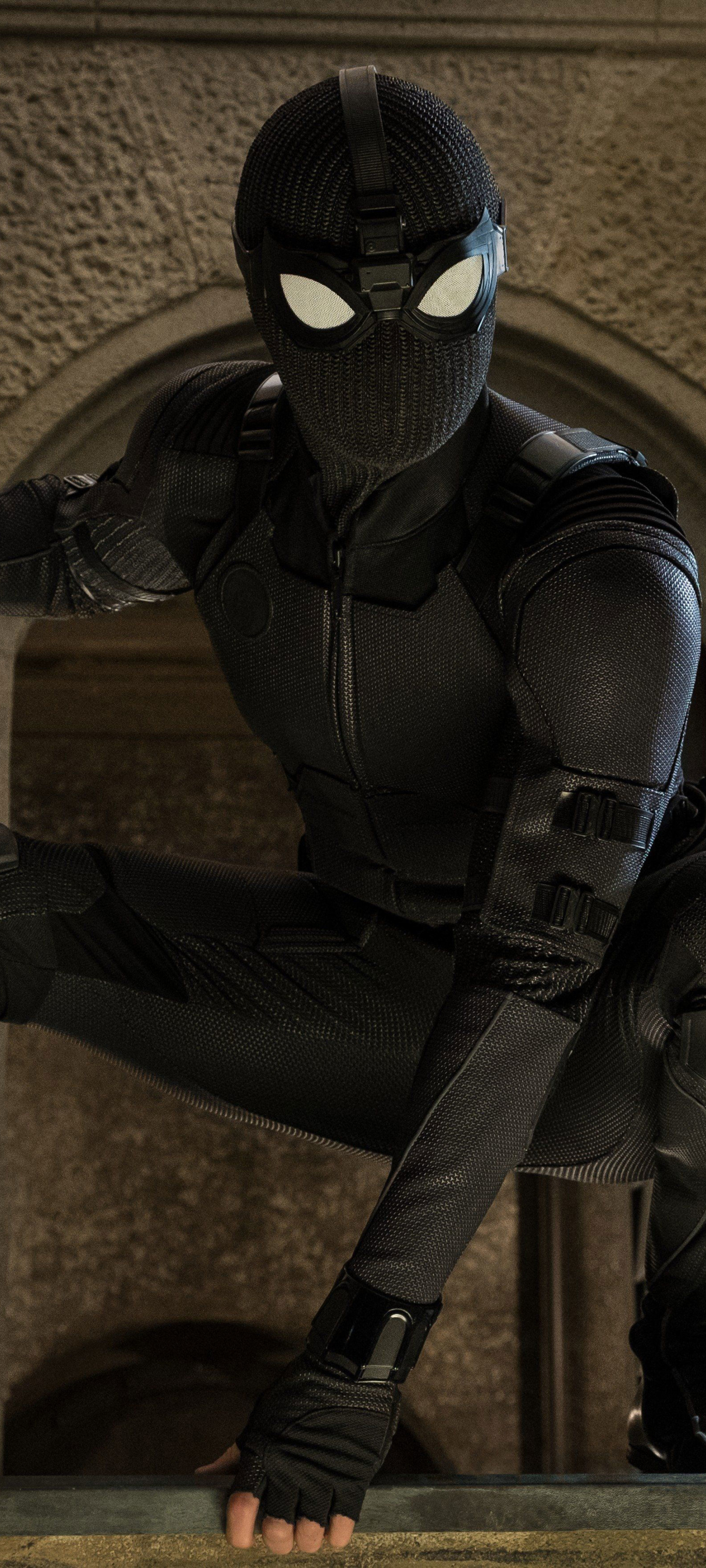 1440x3200 Spidey Stealth Black Suit in Spider Man Far From Home 1440x3200  Resolution Wallpaper, HD Movies 4K Wallpapers, Images, Photos and  Background - Wallpapers Den