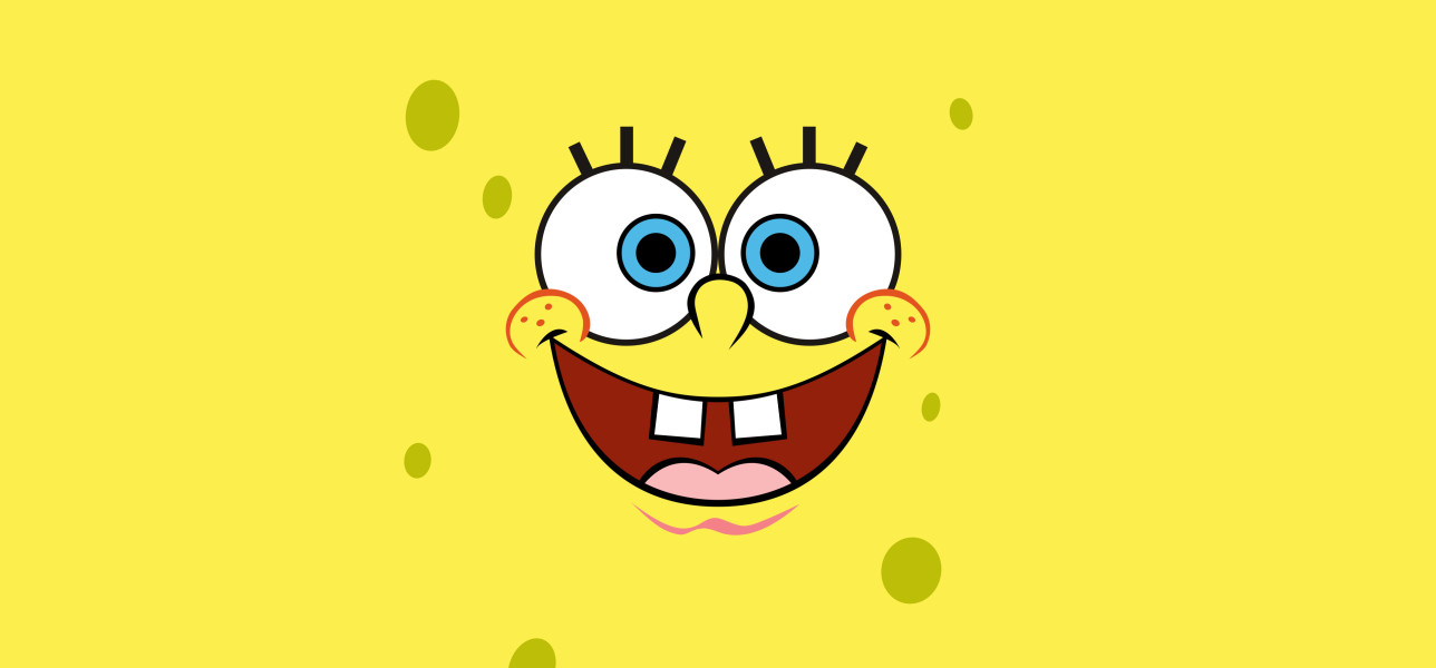 1288x600 Spongebob Squarepants 4k Minimal 1288x600 Resolution Wallpaper ...