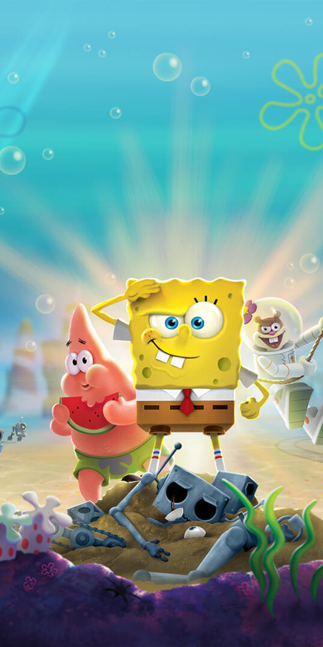 1080x2160 SpongeBob  SquarePants Battle for Bikini Bottom 