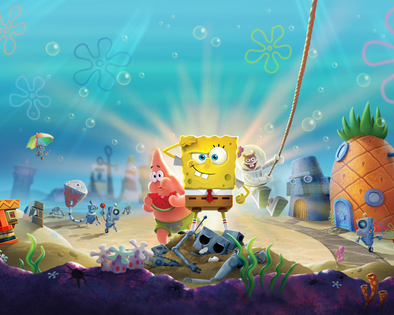 1280x1024 SpongeBob SquarePants Battle for Bikini Bottom Rehydrated 