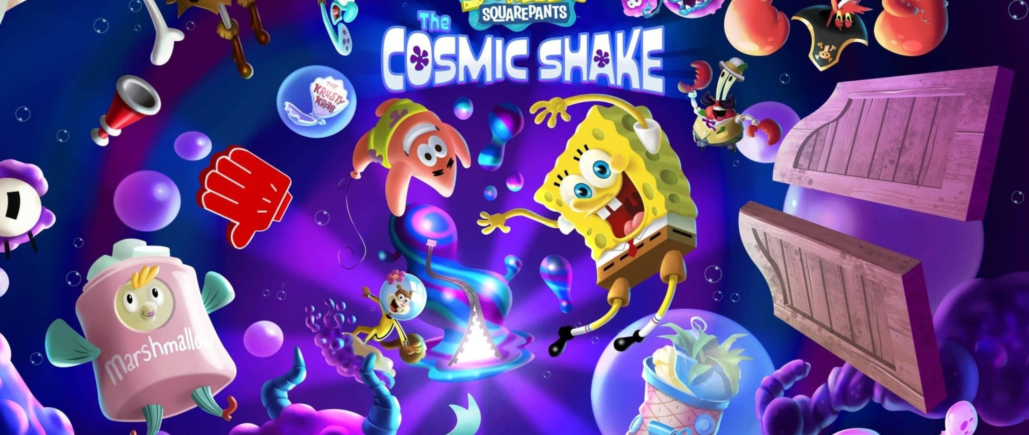 3400x1440 Resolution SpongeBob SquarePants The Cosmic Shake HD ...