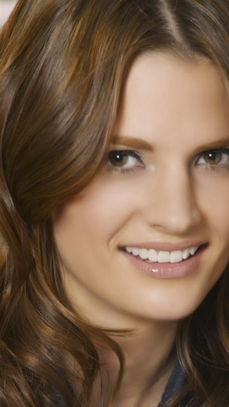 750x1334 Resolution Stana Katic Castle Tv Series Wallpaper iPhone 6 — free download