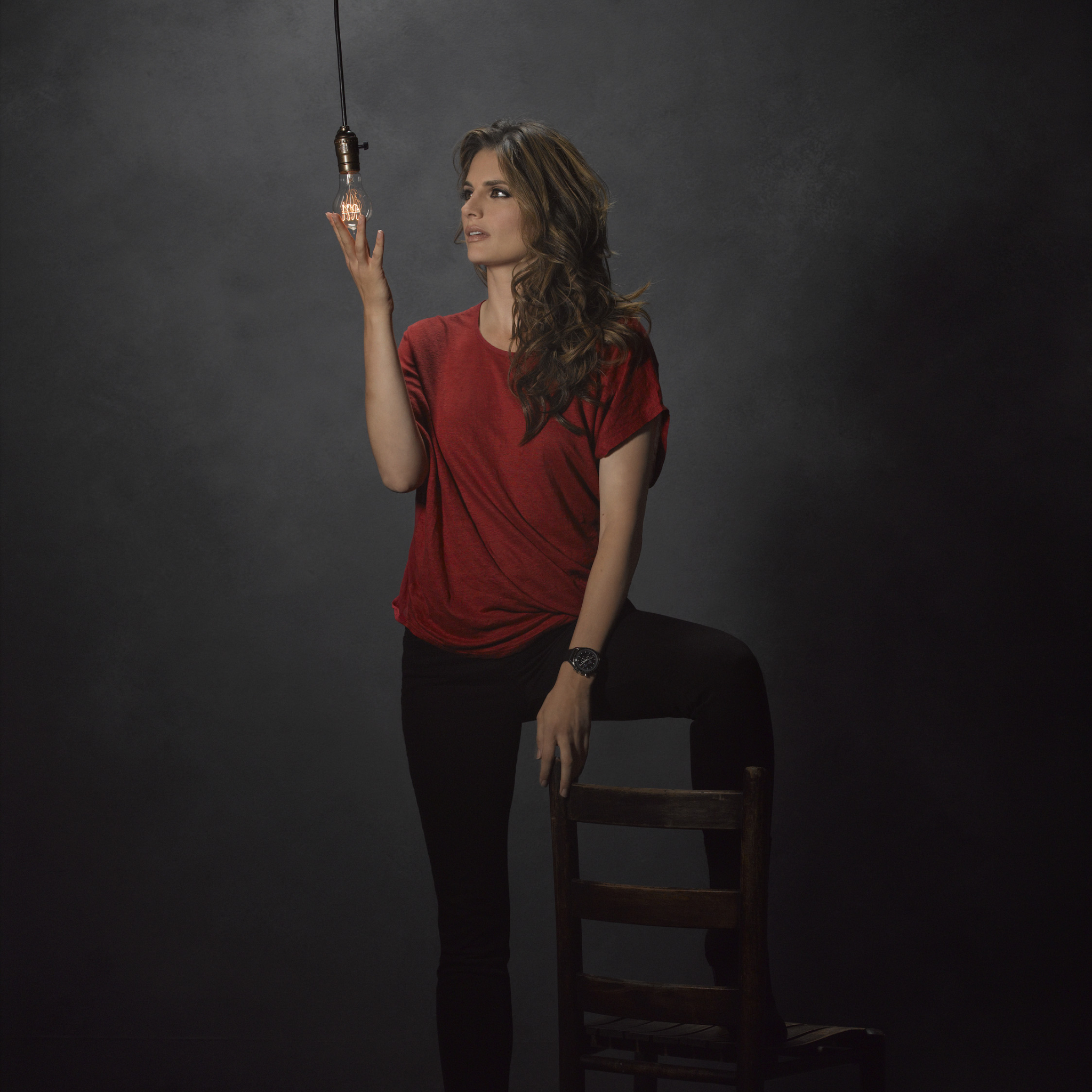 Stana Katic HD Collection (2048x2048) Resolution Wallpaper.