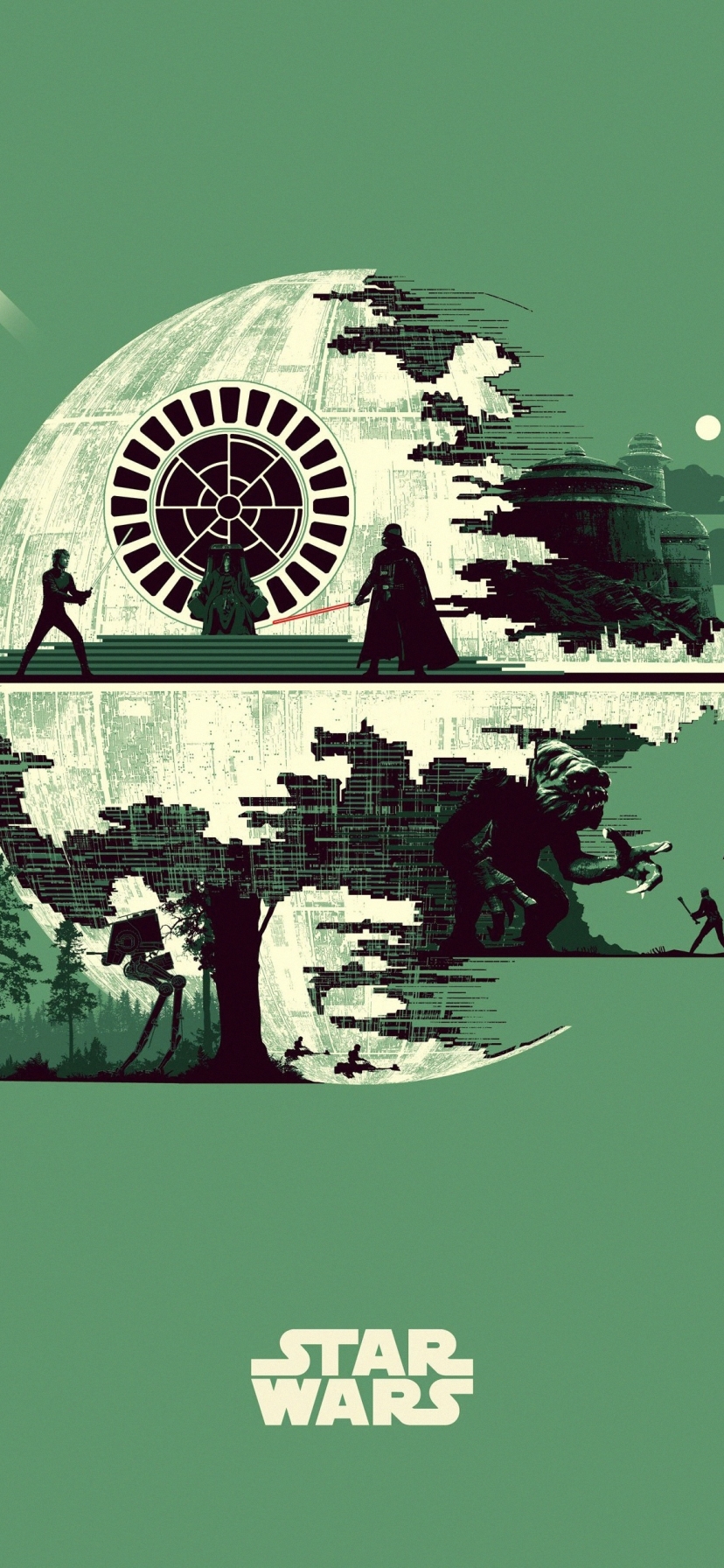 828x1792 Star Wars Skywalker Saga Minimal 828x1792 Resolution Wallpaper