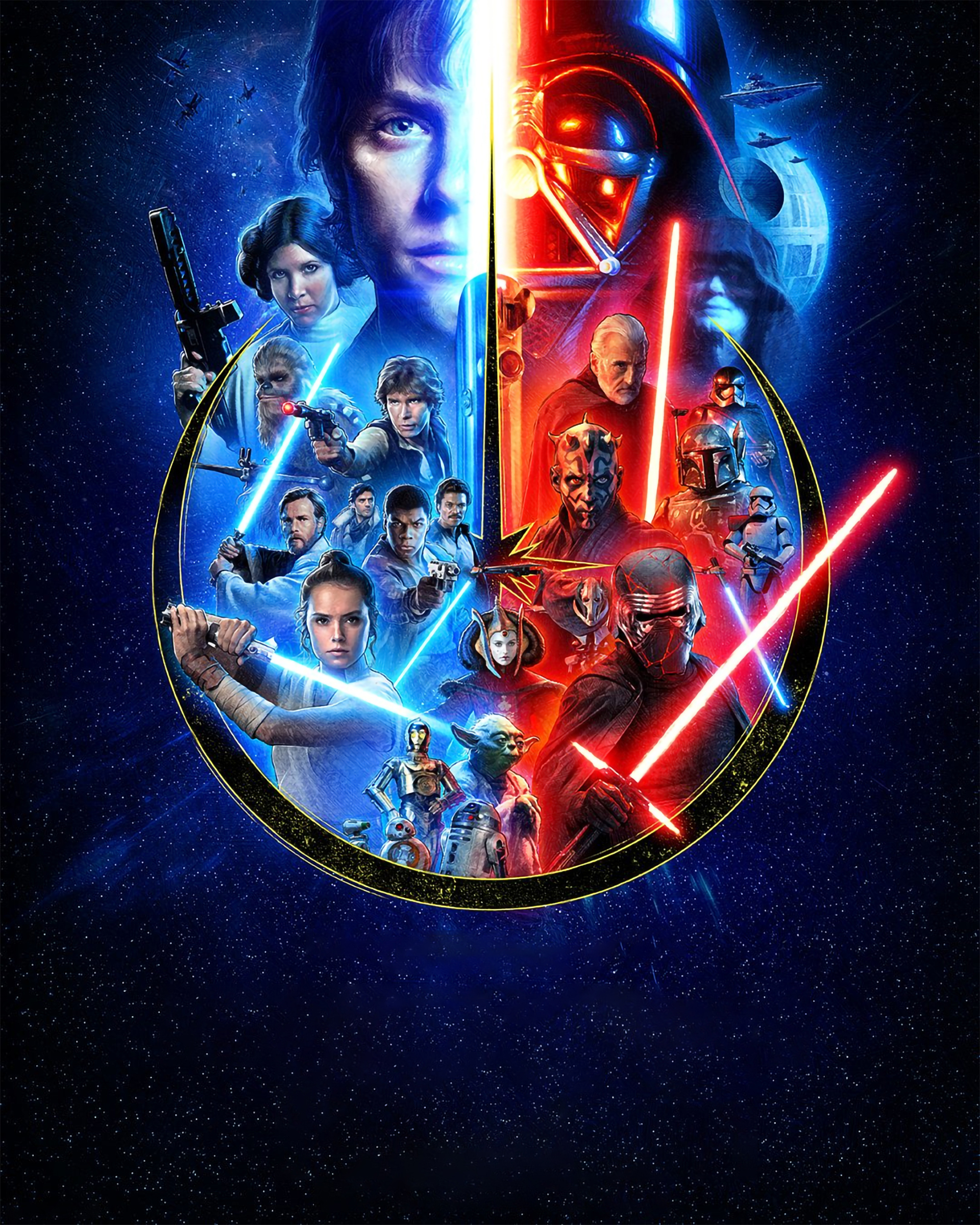 Star Wars Skywalker Saga Wallpaper, HD Movies 4K Wallpapers, Images ...
 Star Wars Star Background