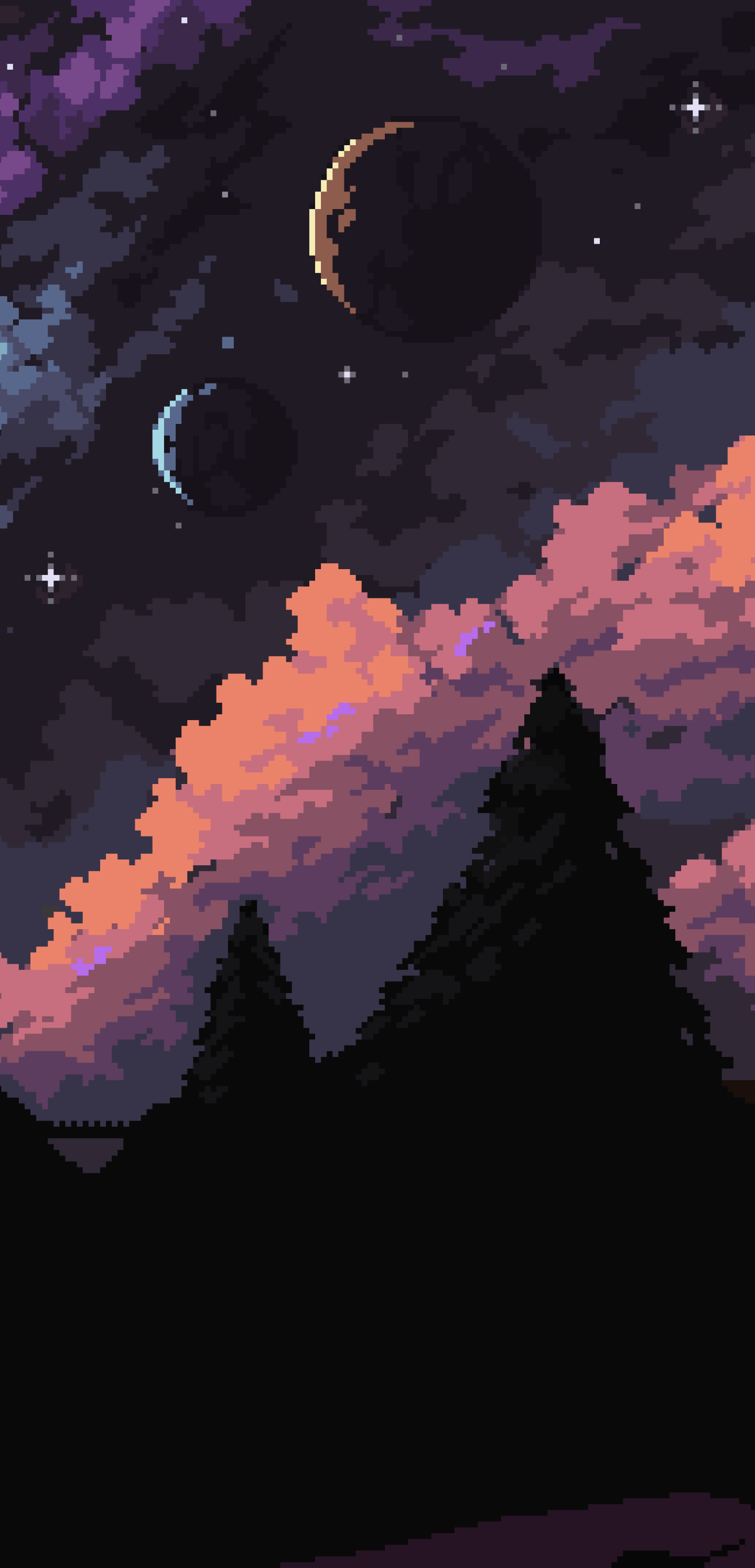 X Resolution Stargazing Hd Pixel Art X Resolution Wallpaper Wallpapers Den