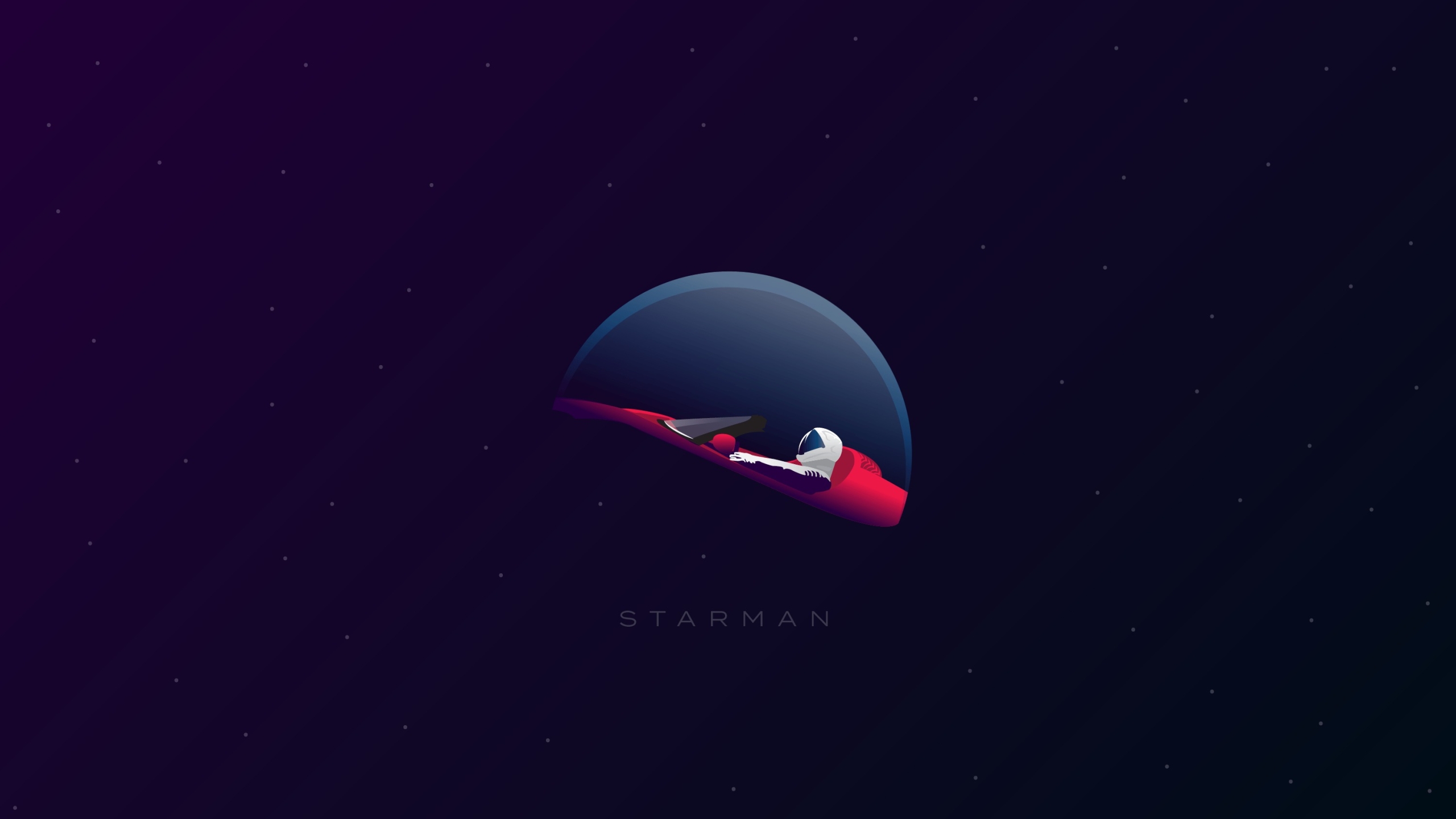 2560x1440 Starman Minimalistic Vector 1440P Resolution Wallpaper, HD  Minimalist 4K Wallpapers, Images, Photos and Background - Wallpapers Den