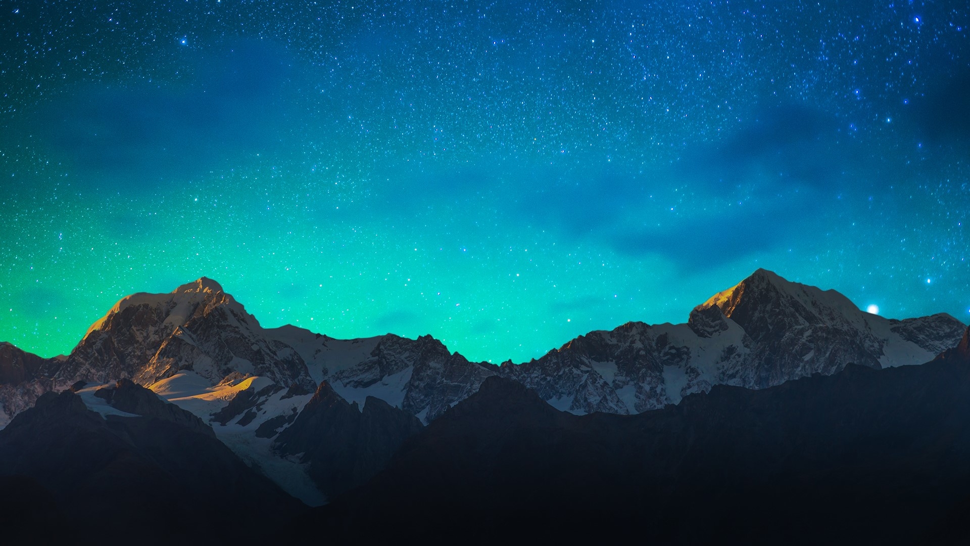 Starry Mountain Night Wallpaper, HD Nature 4K Wallpapers, Images, Photos  and Background - Wallpapers Den