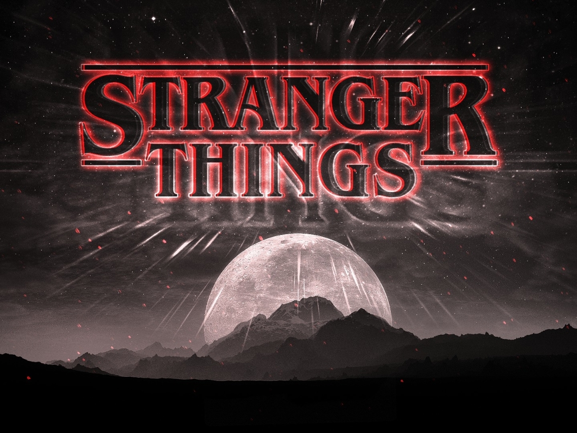 Stranger Things Dark Logo, Full HD Wallpaper