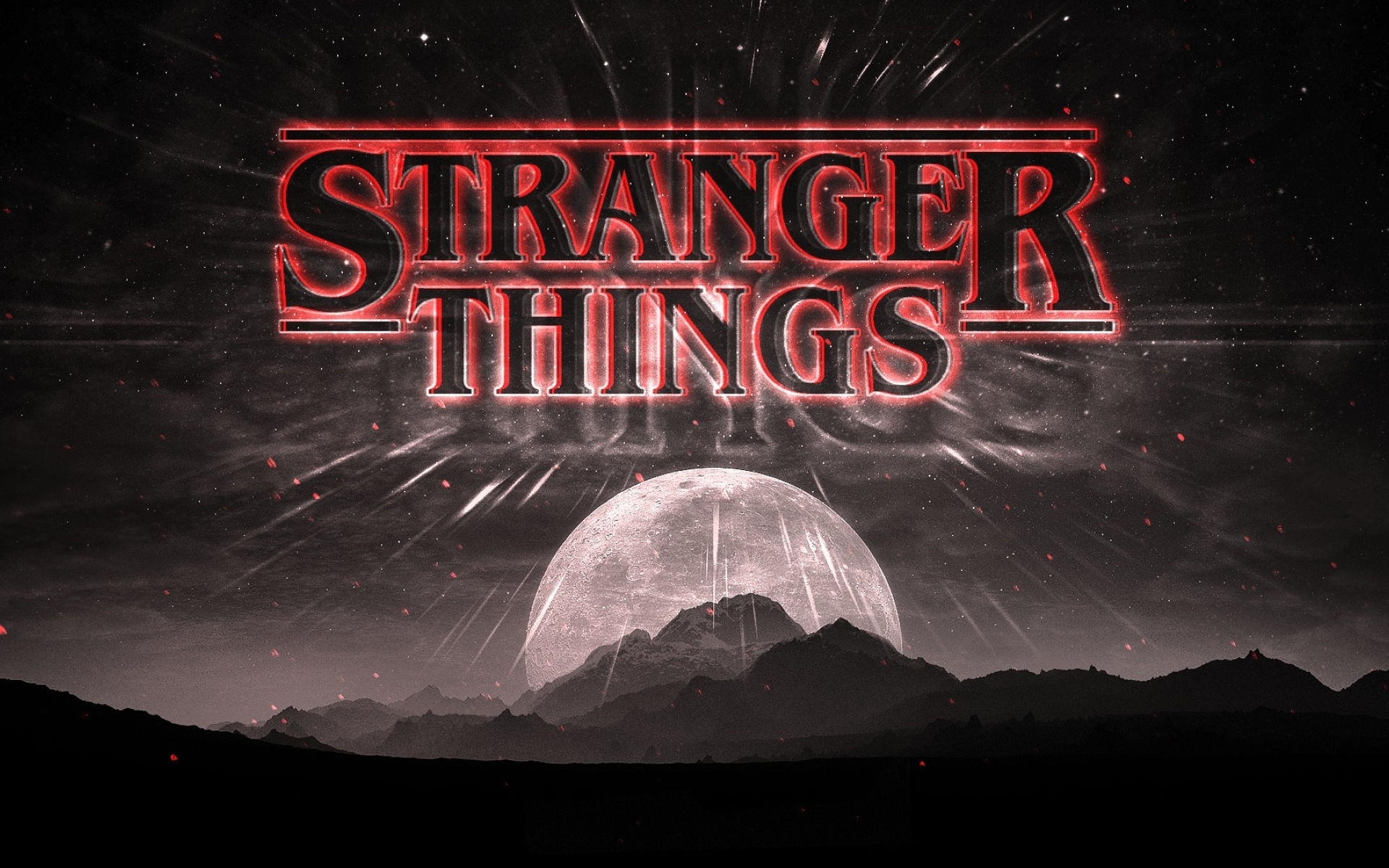 Stranger Things Dark Logo, Full HD Wallpaper
