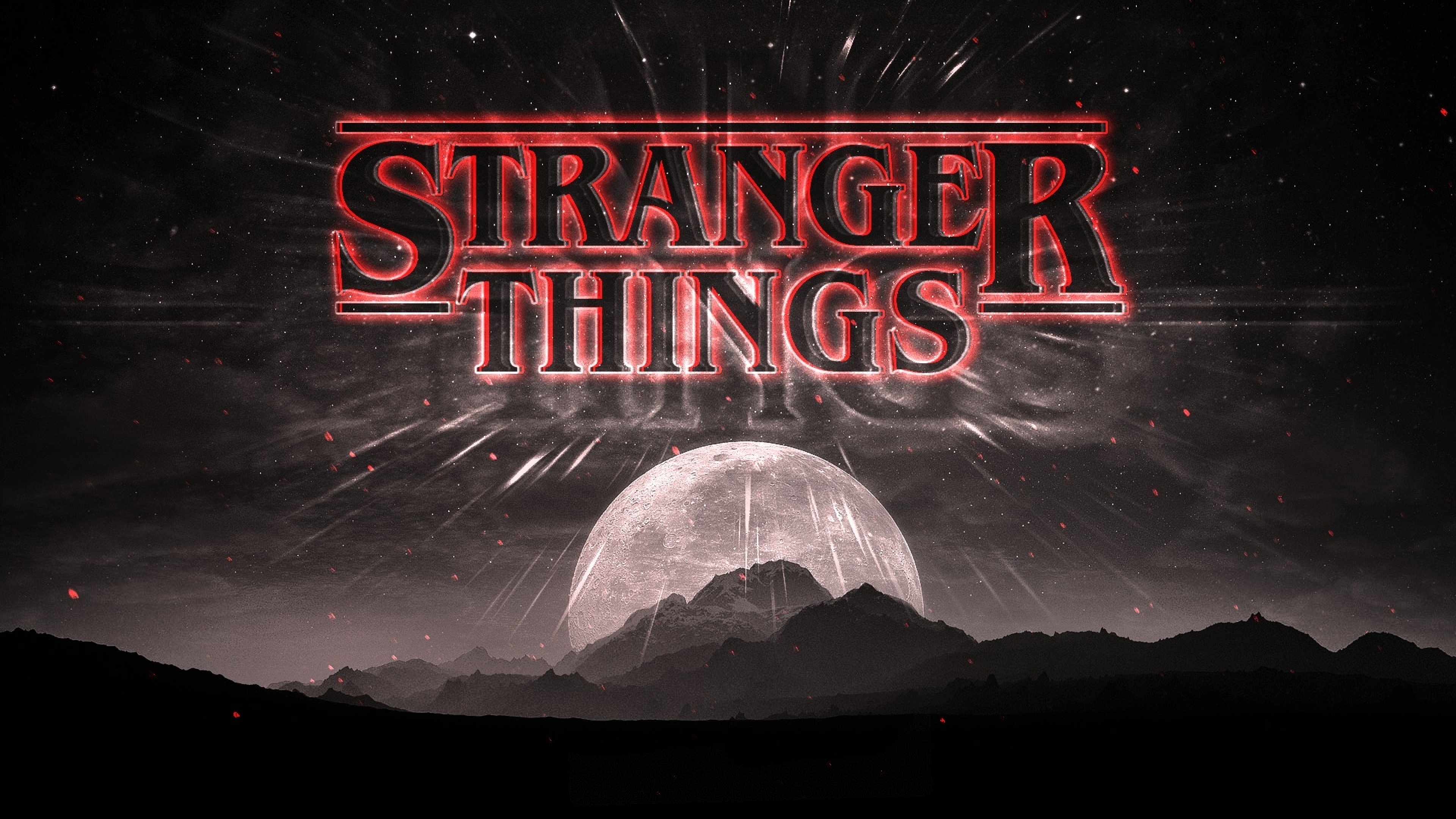 Stranger Things Dark Logo, Full HD Wallpaper