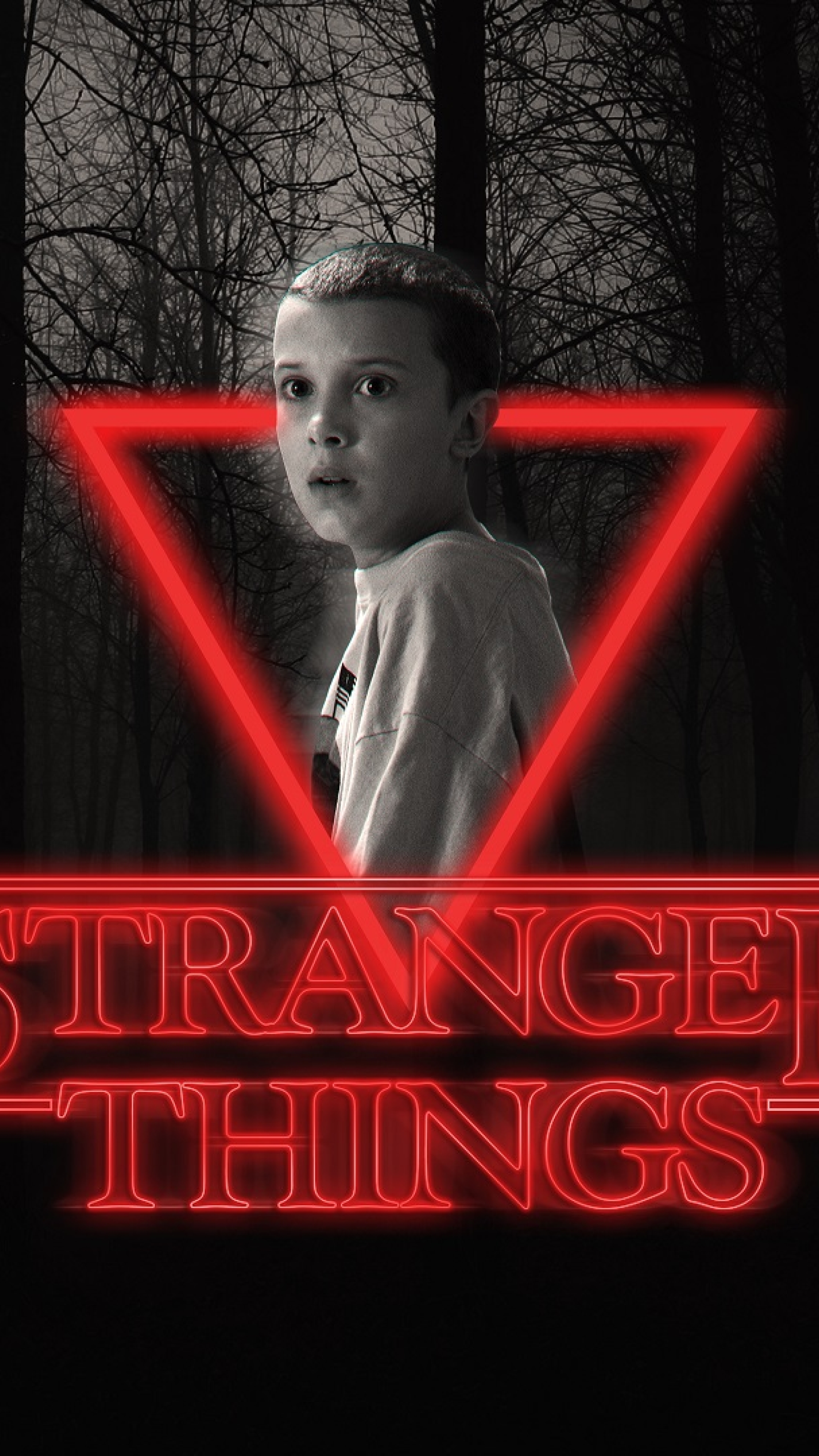 2160x3840 Stranger Things Eleven Neon Poster Sony Xperia X,XZ,Z5