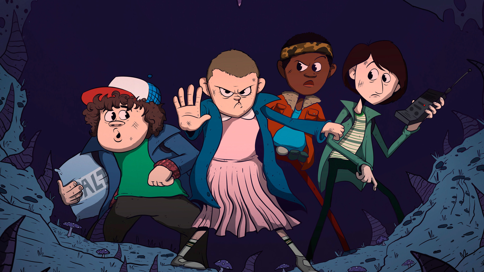 1920x1080 Stranger Things Kids Art 1080P Laptop Full HD Wallpaper, HD