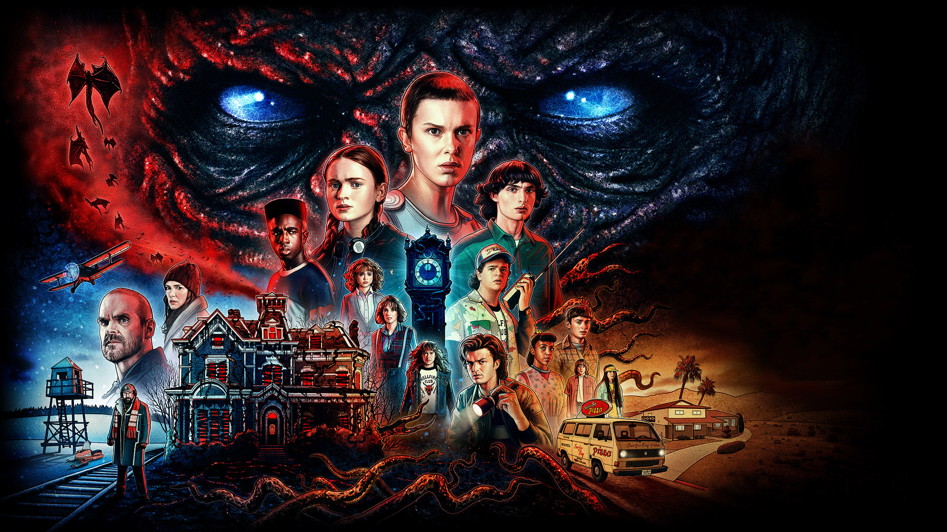 1680x10502019717 Stranger Things Season 4 Artwork 1680x10502019717  Resolution Wallpaper HD TV Series 4K Wallpapers Images Photos and  Background  Wallpapers Den