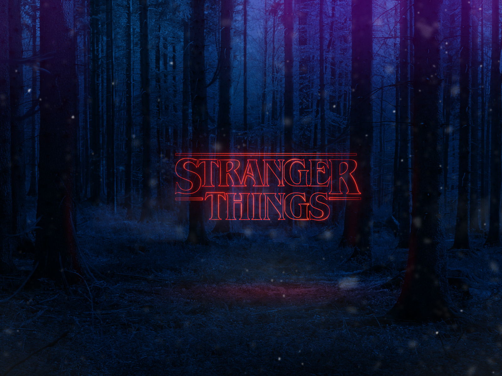 1600x1200 Stranger Things Text Poster 1600x1200 Resolution Wallpaper