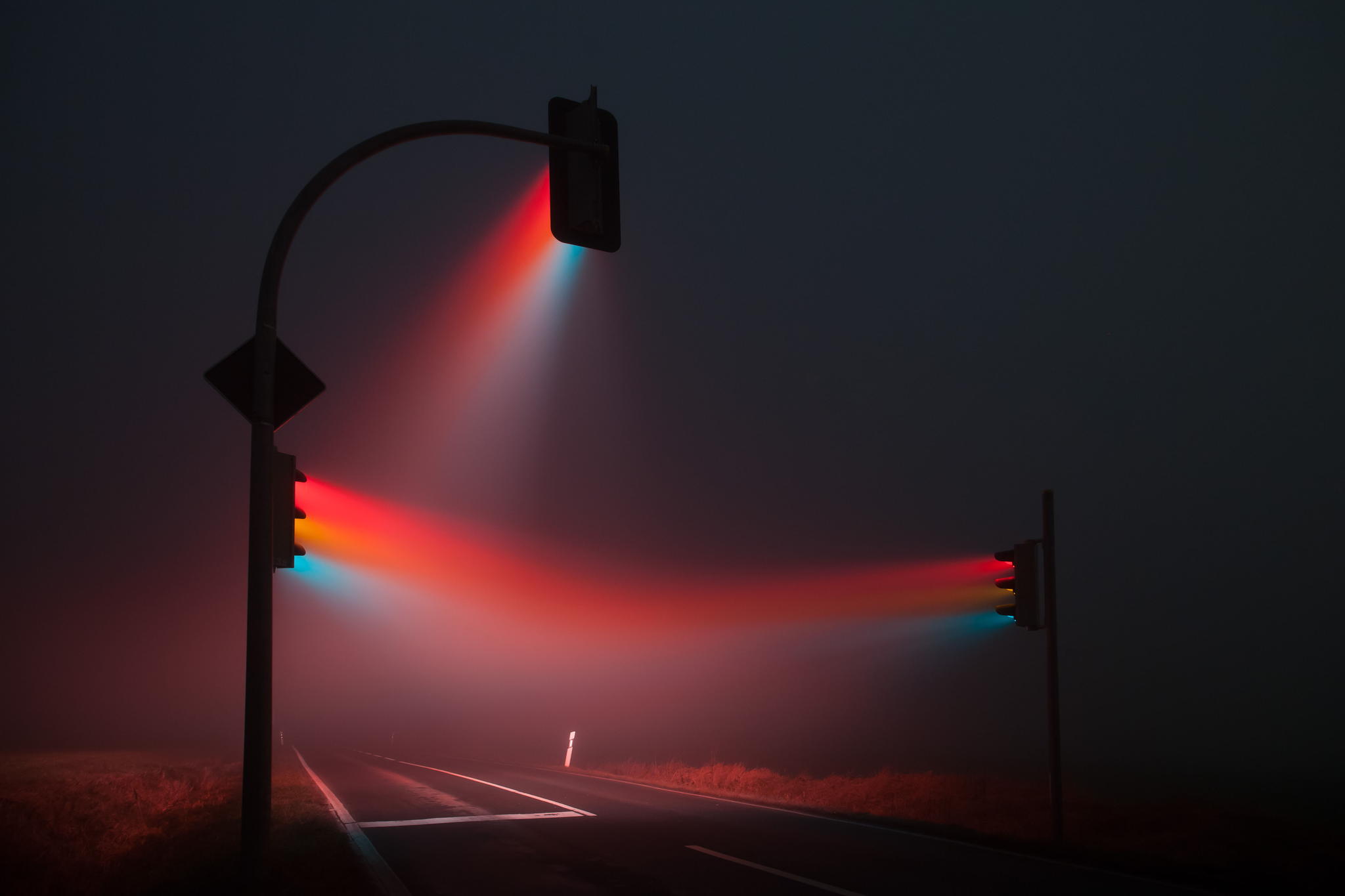 Street Lights in Fog Wallpaper, HD Artist 4K Wallpapers, Images, Photos and  Background - Wallpapers Den
