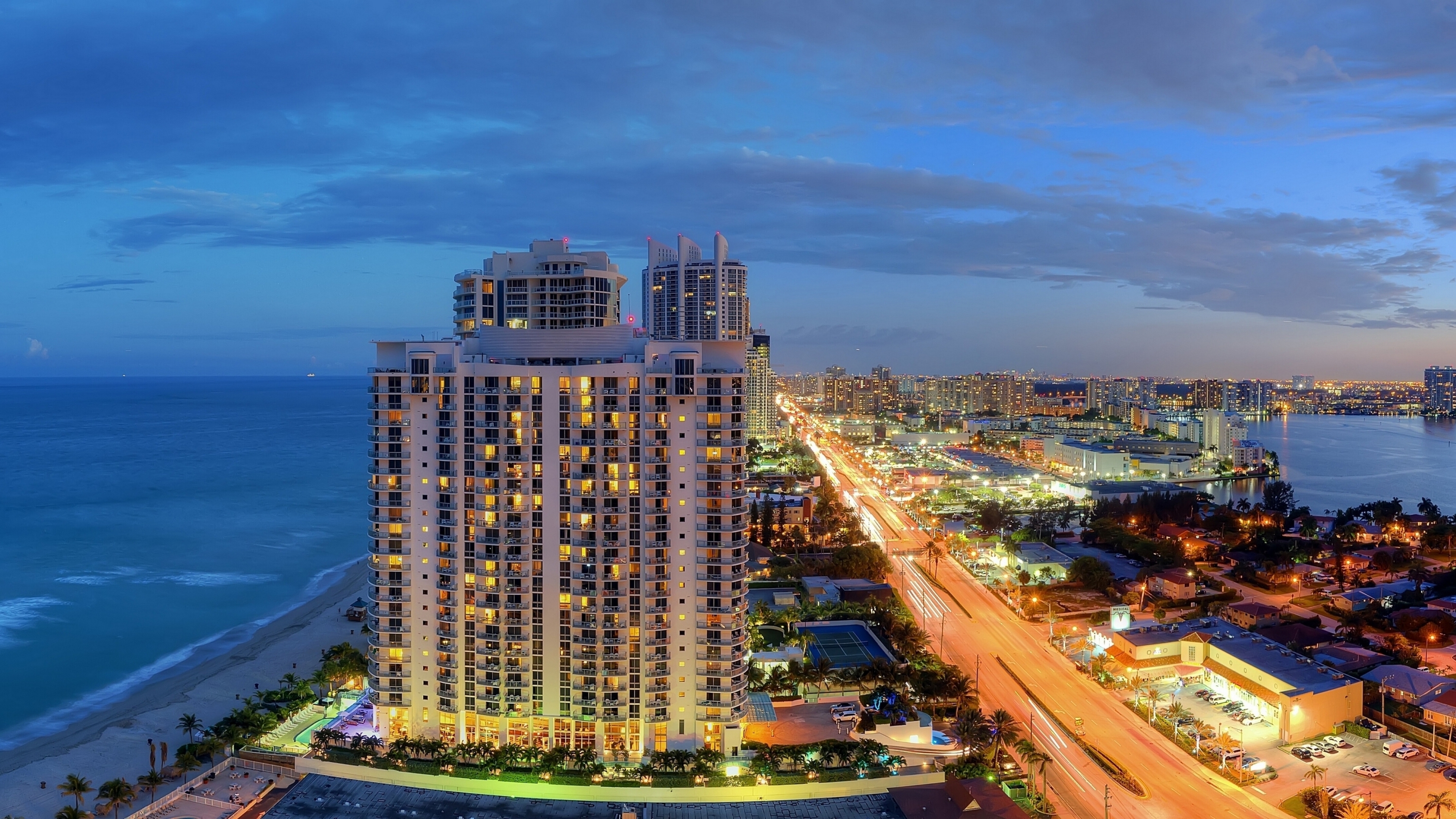 3840x2160 sunny isles beach, miami, florida 4K Wallpaper, HD City 4K