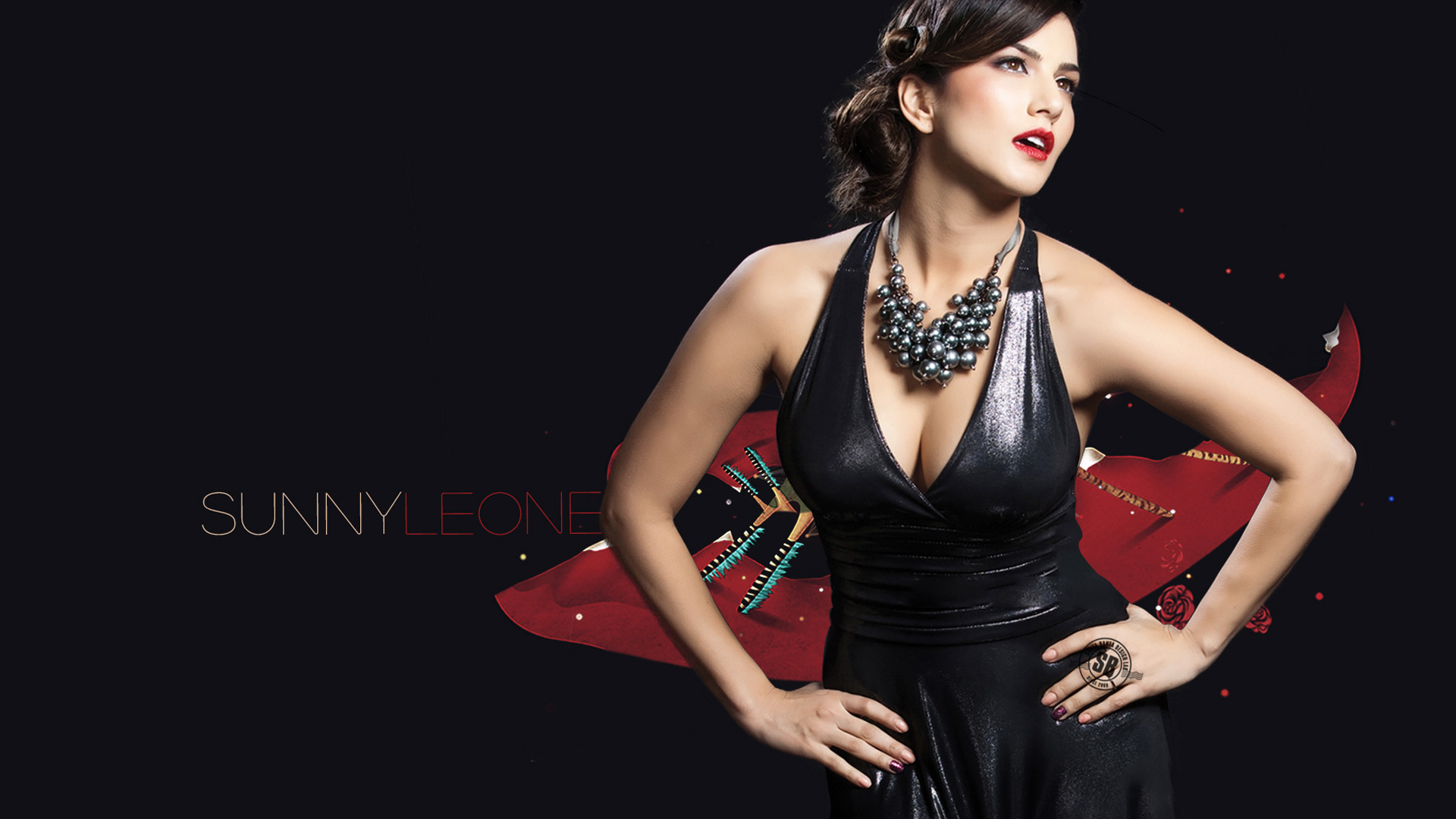 1920x1080 Sunny Leone In Black Wallpapers 1080P Laptop ...