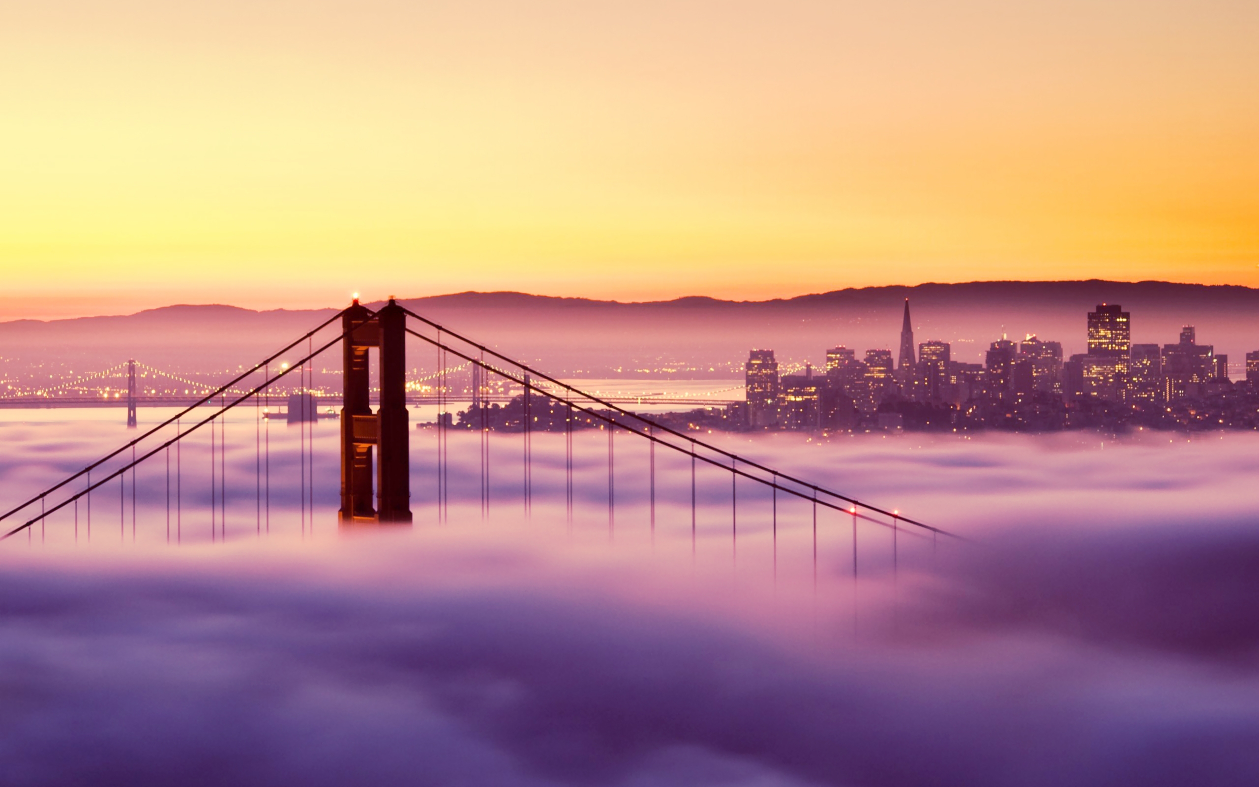 sunset, bridge, san francisco Wallpaper, HD City 4K Wallpapers, Images,  Photos and Background - Wallpapers Den