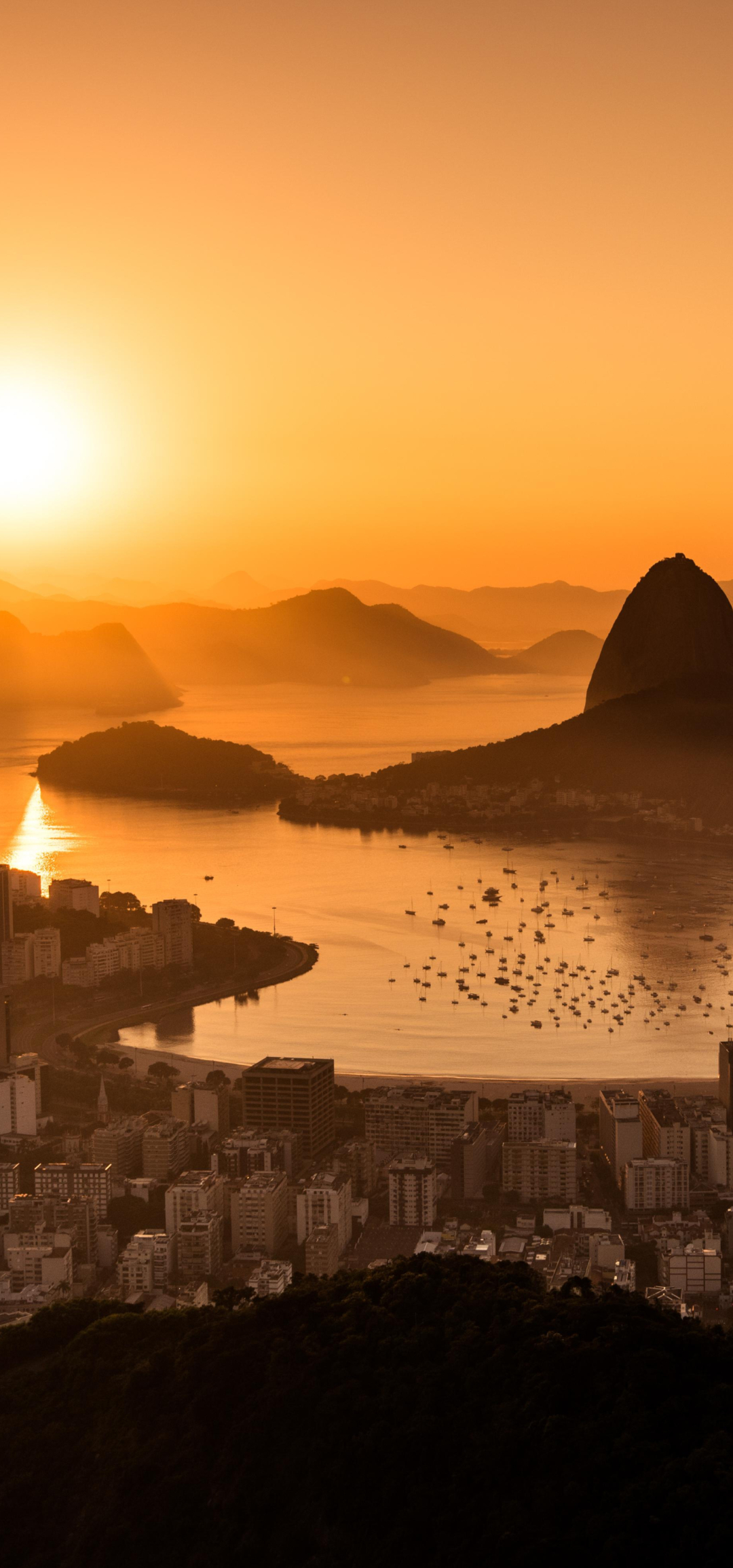 1080x2310 Sunset in Rio De Janeiro 5K 1080x2310 Resolution Wallpaper ...