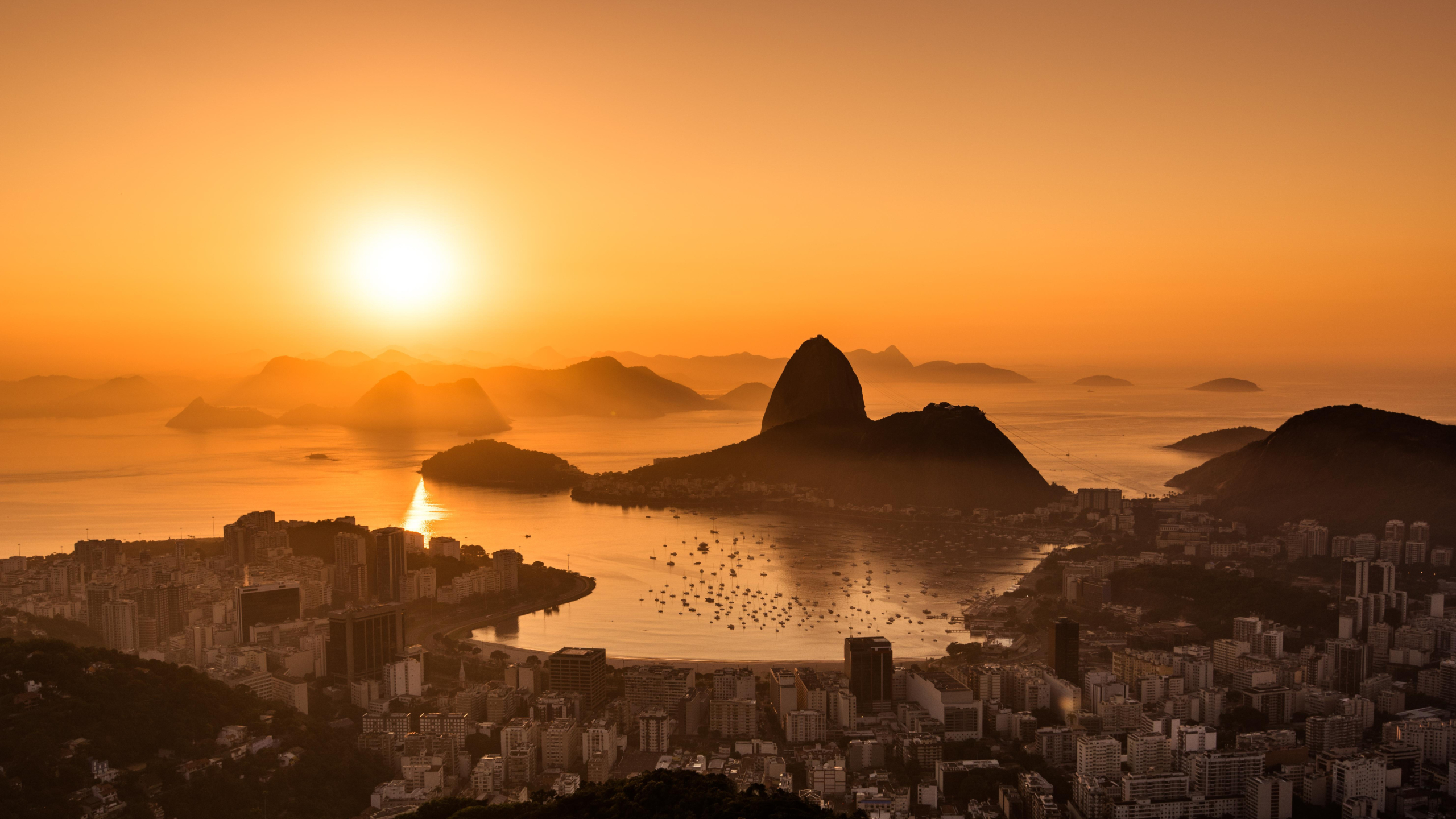 2560x1440 Sunset in Rio De Janeiro 5K 1440P Resolution Wallpaper, HD Nature  4K Wallpapers, Images, Photos and Background - Wallpapers Den