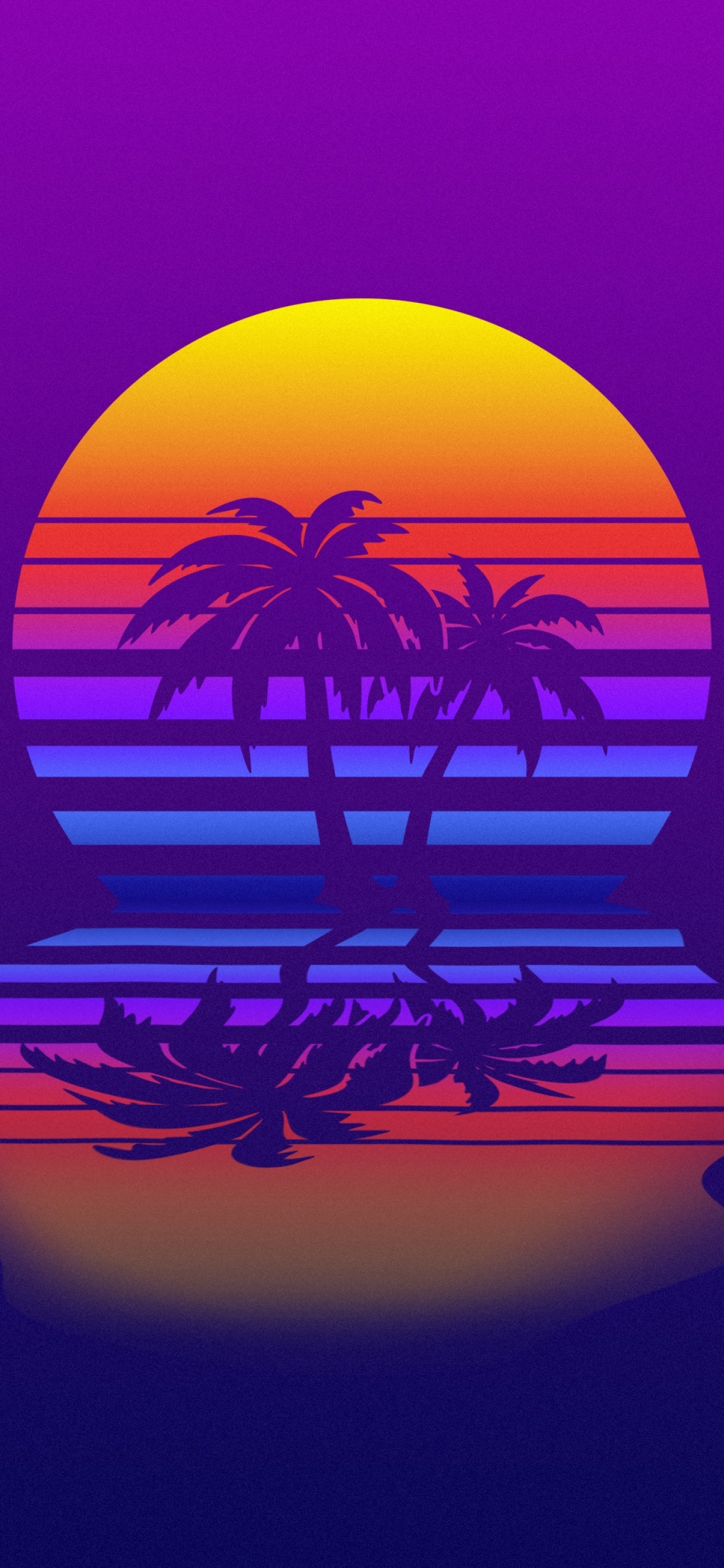 1242x2688 Sunset Retrowave Synthwave Iphone XS MAX