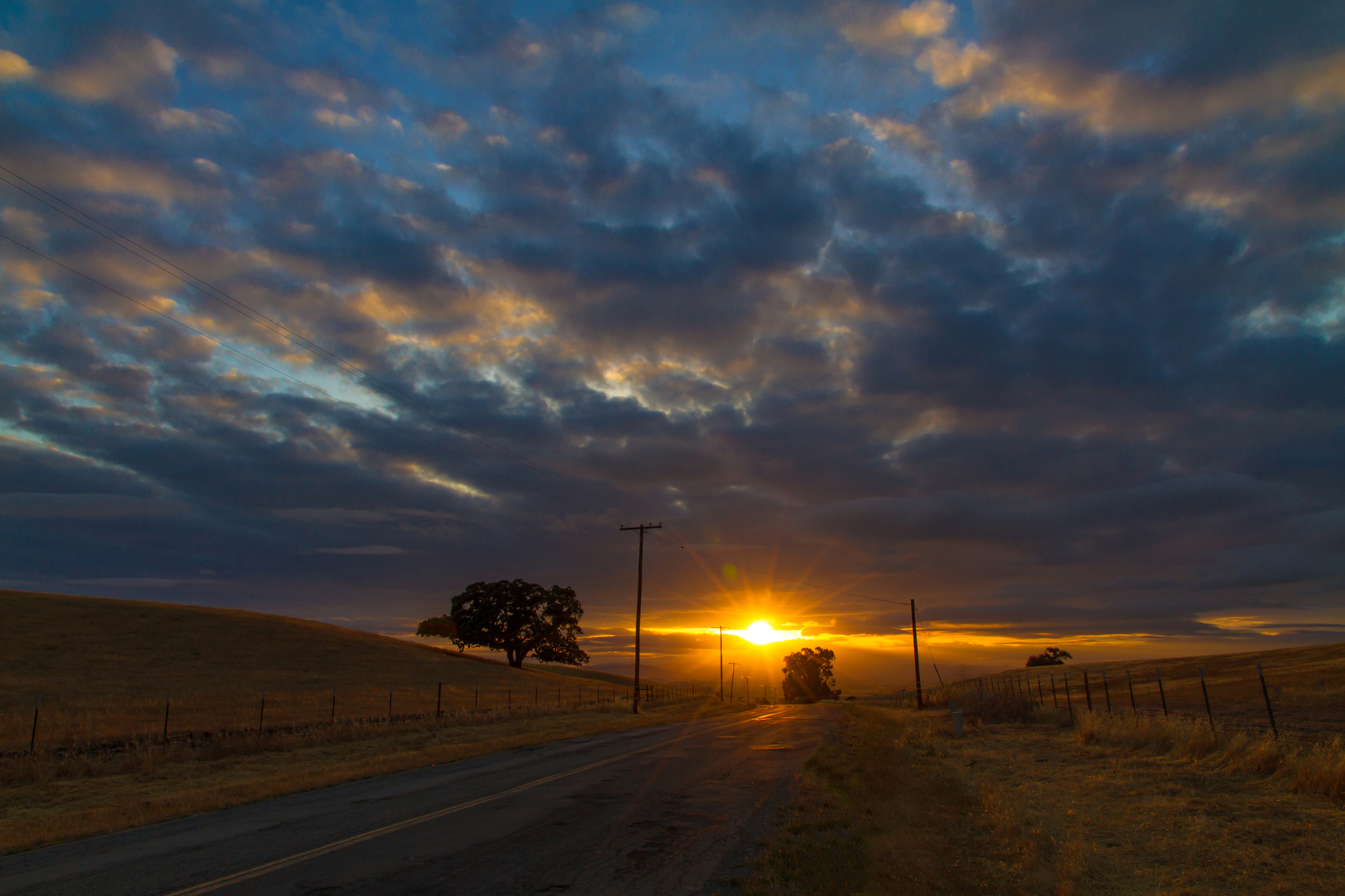Sunset Road Hills Wallpaper Hd Nature 4k Wallpapers Images And