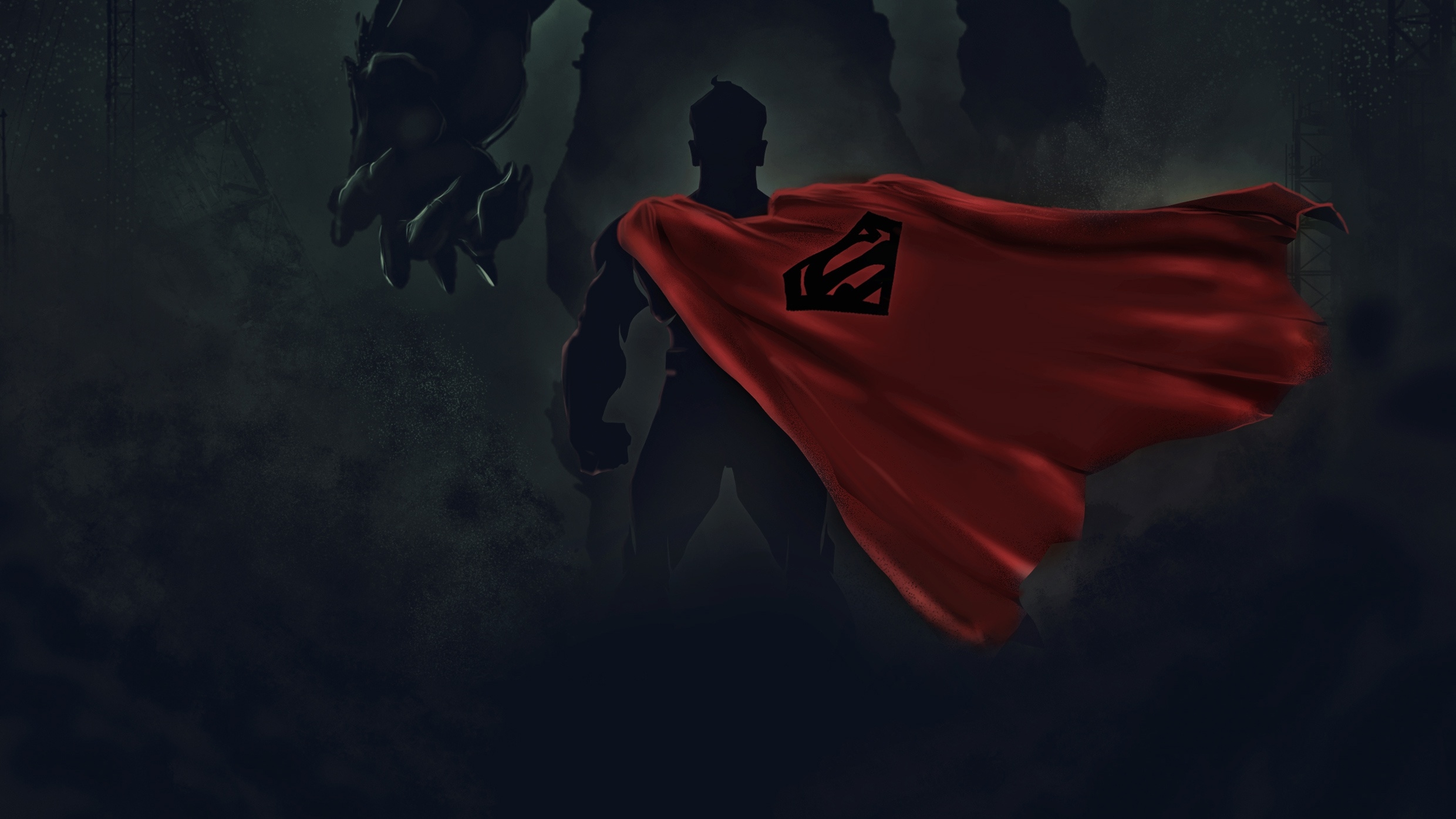 Download Dark Superman Logo Pc Wallpaper  Wallpaperscom