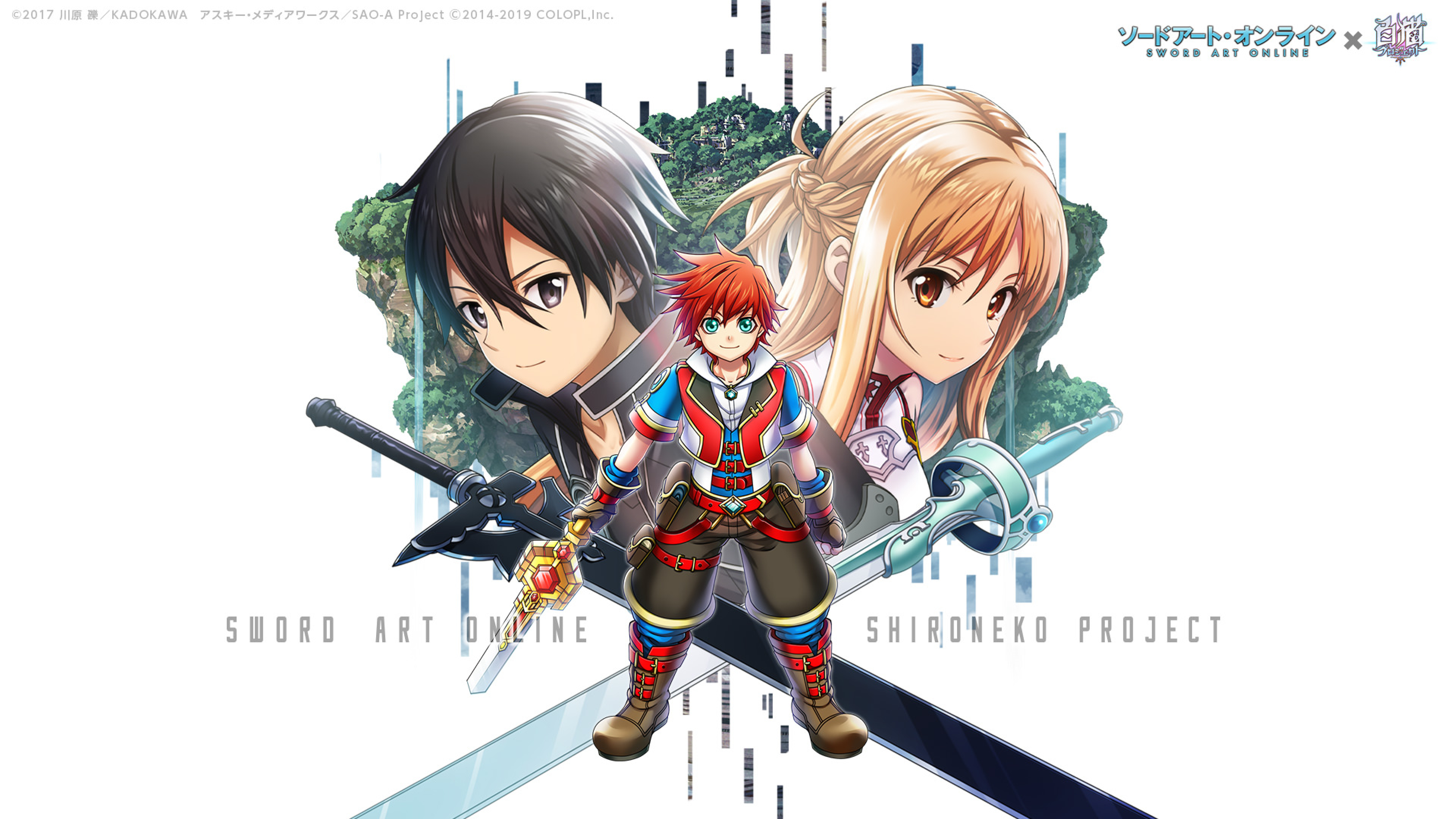 3840x2160 Sword Art Online Crossover Shironeko Project 4k