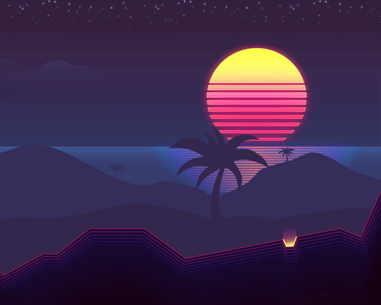 1280x1024 Synthwave 4k 1280x1024 Resolution Wallpaper Hd Artist 4k Wallpapers Images Photos And Background