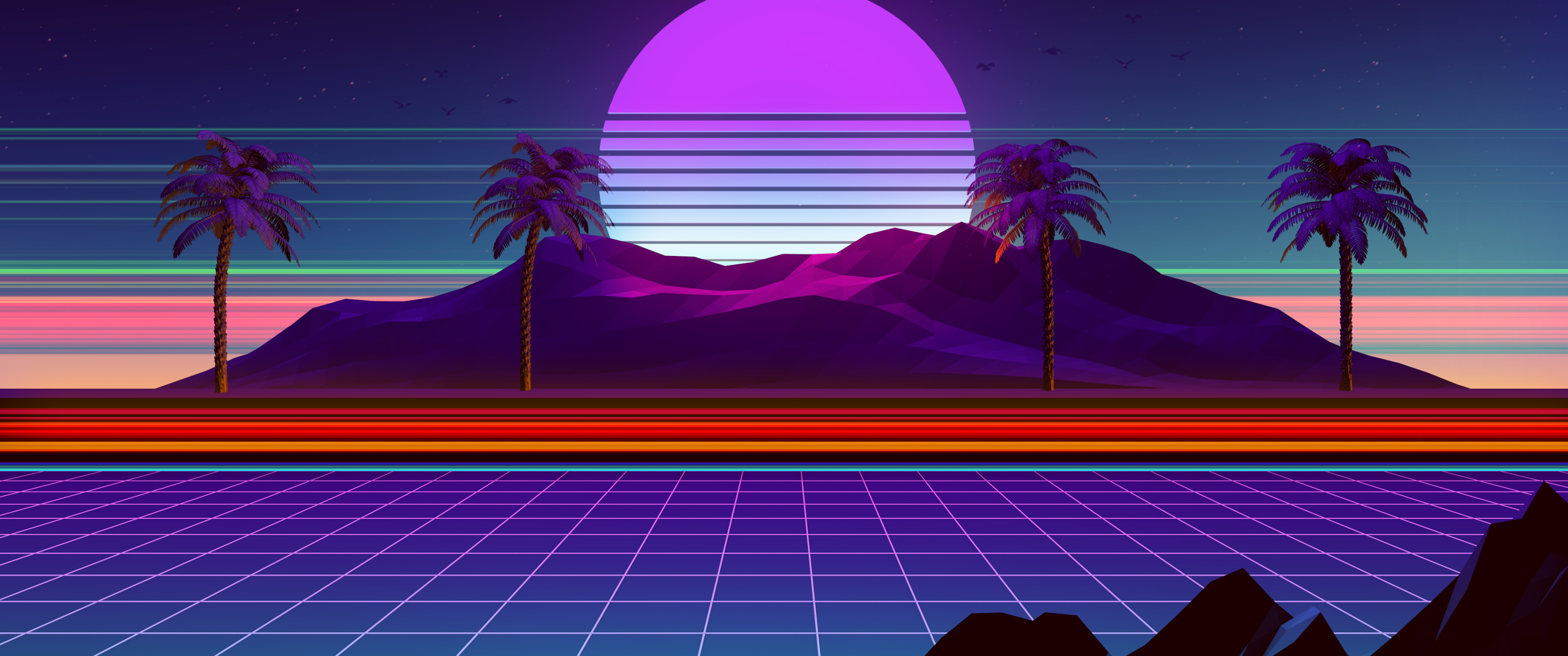 3440x1440 Synthwave And Retrowave