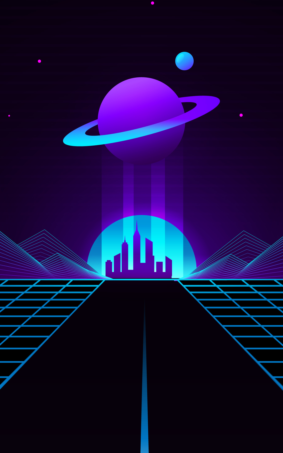 10x19 Synthwave Planet Retro Wave 10x19 Resolution Wallpaper Hd Artist 4k Wallpapers Images Photos And Background Wallpapers Den