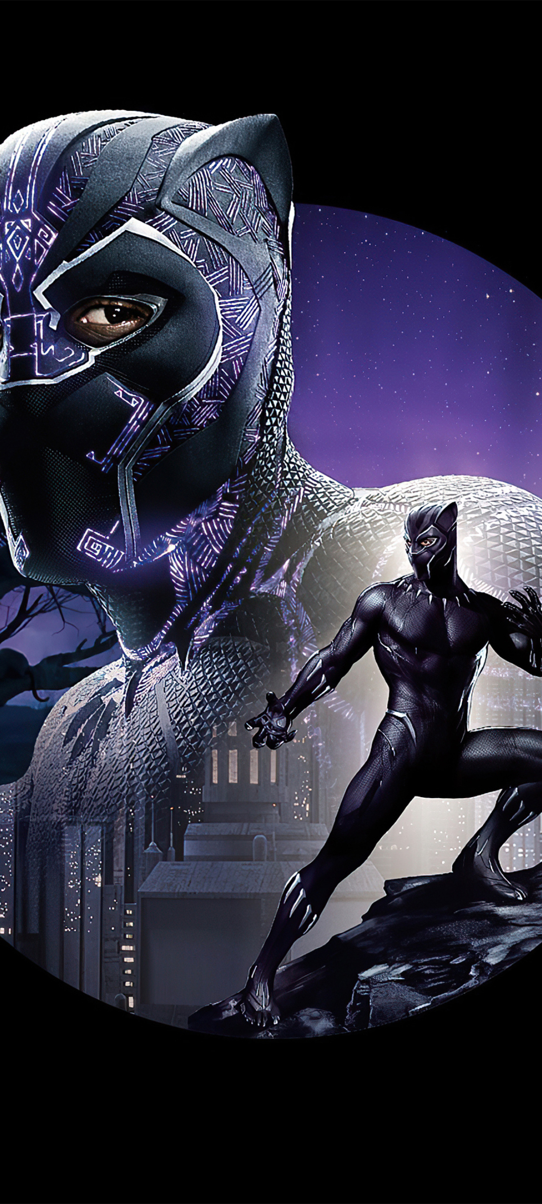 1080x2400 T'Challa Chadwick Boseman Black Panther ...