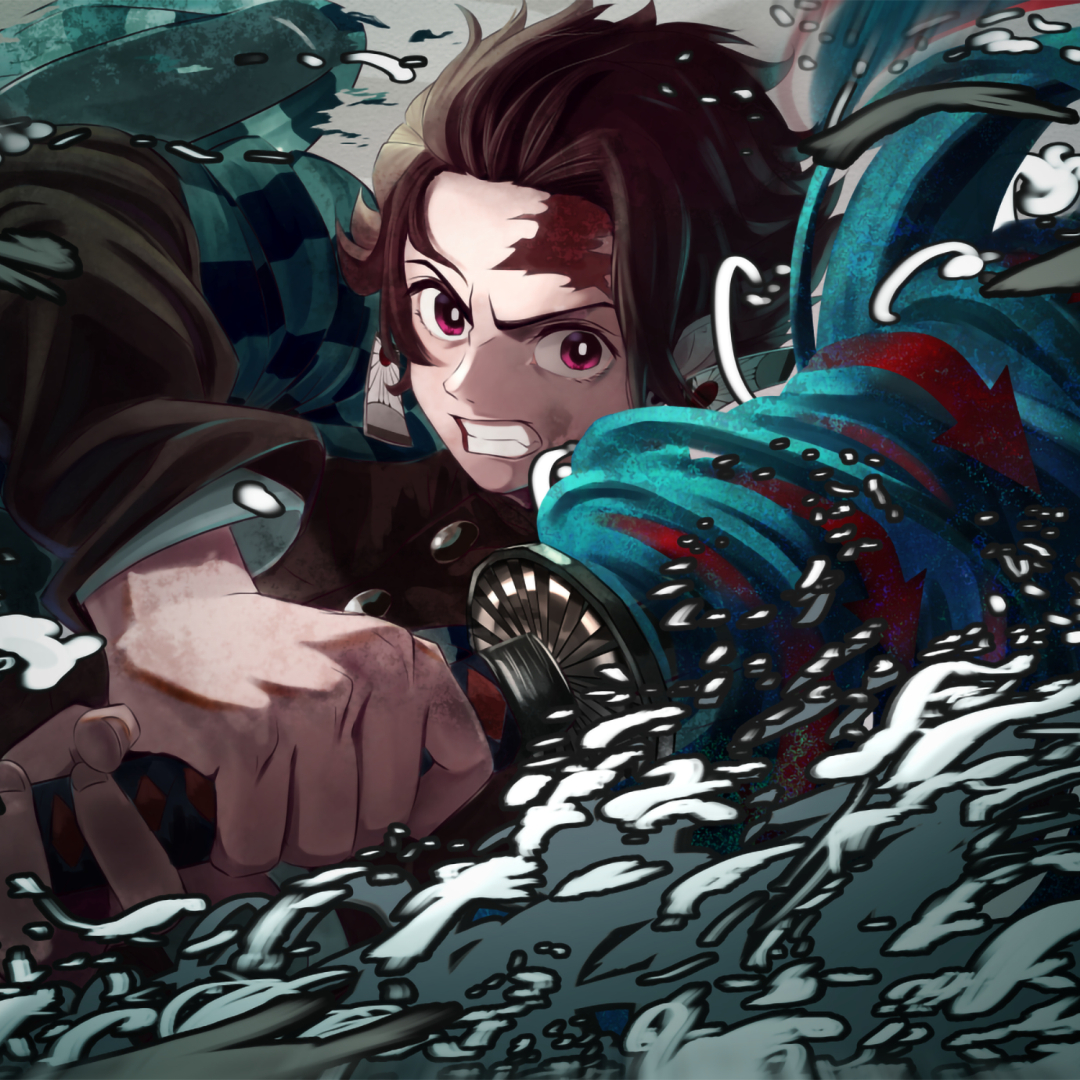 1080x1080 Tanjirou Kamado From Demon Slayer 1080x1080 Resolution ...