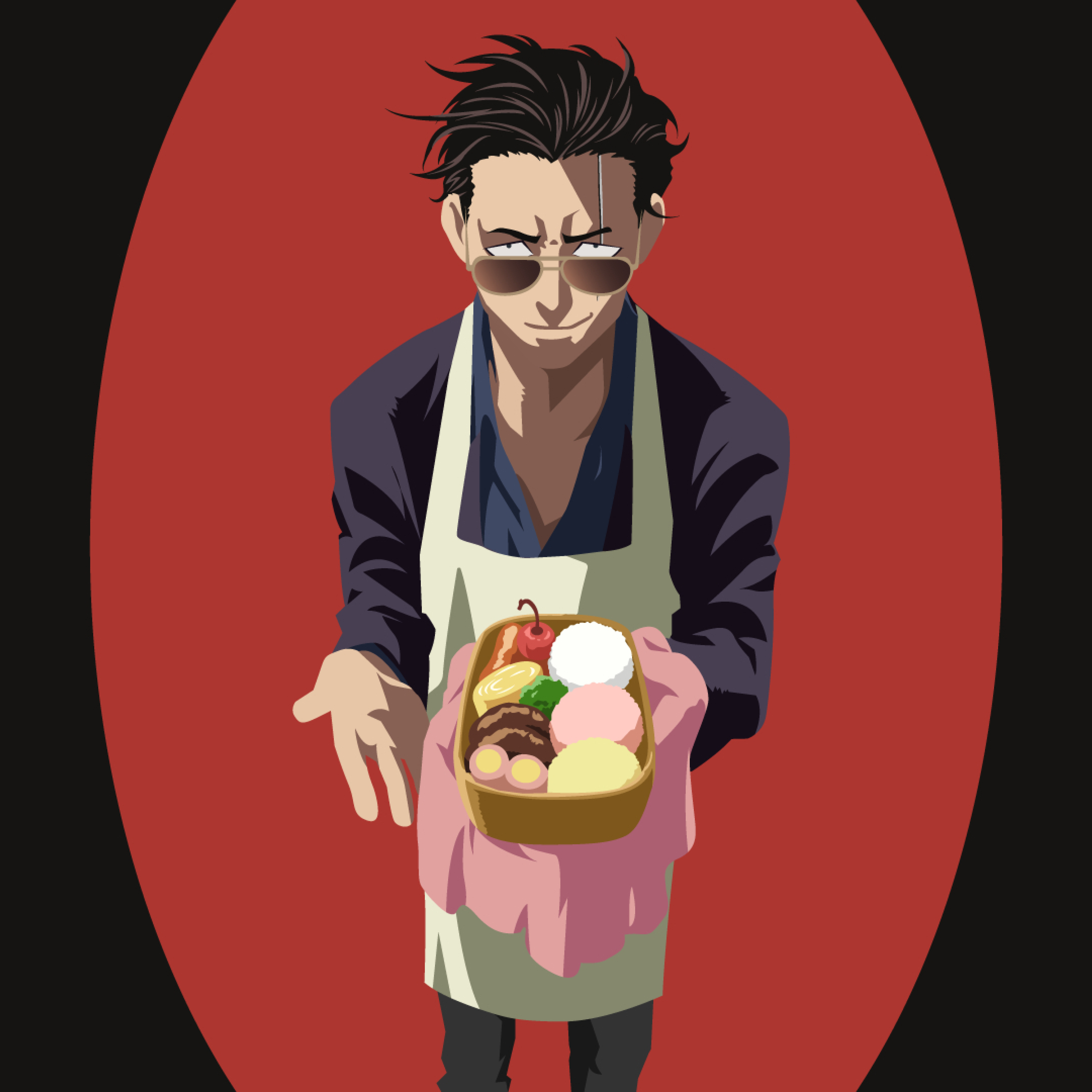 3000x3000 Tatsu Art The Way of the Househusband 3000x3000 Resolution