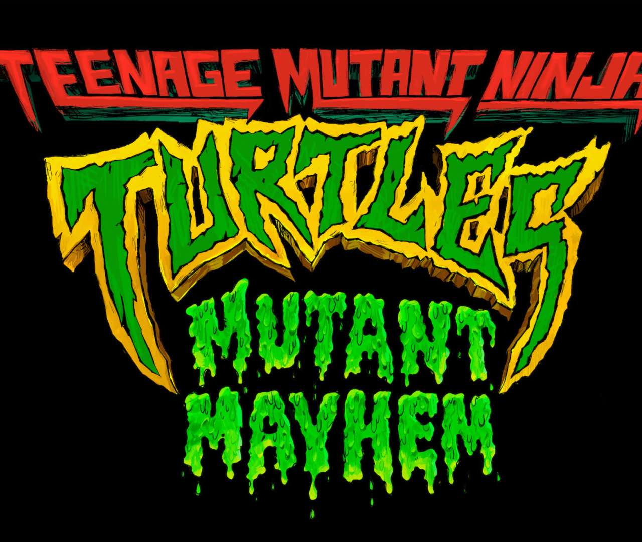 1280x1080 Teenage Mutant Ninja Turtles Mutant Mayhem Logo Poster ...